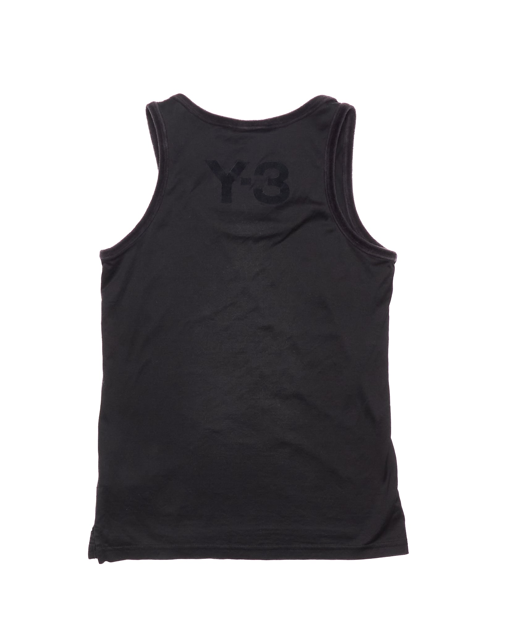 Y-3 by Yohji Yamamoto Black Cotton Tank Top