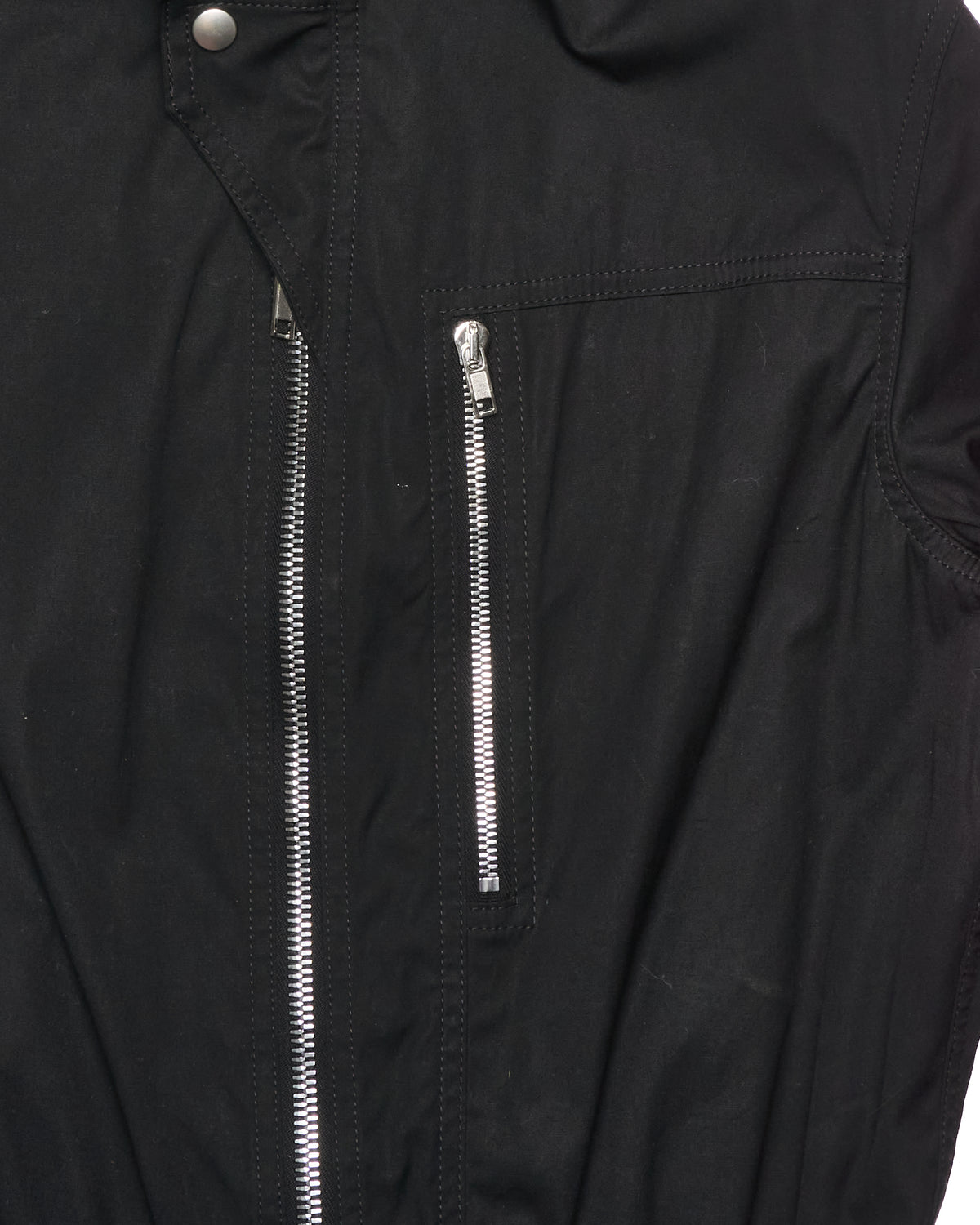S/S23 Rick Owens "EDFU" Black Bauhaus Cargo Larry Flight Jumpsuit