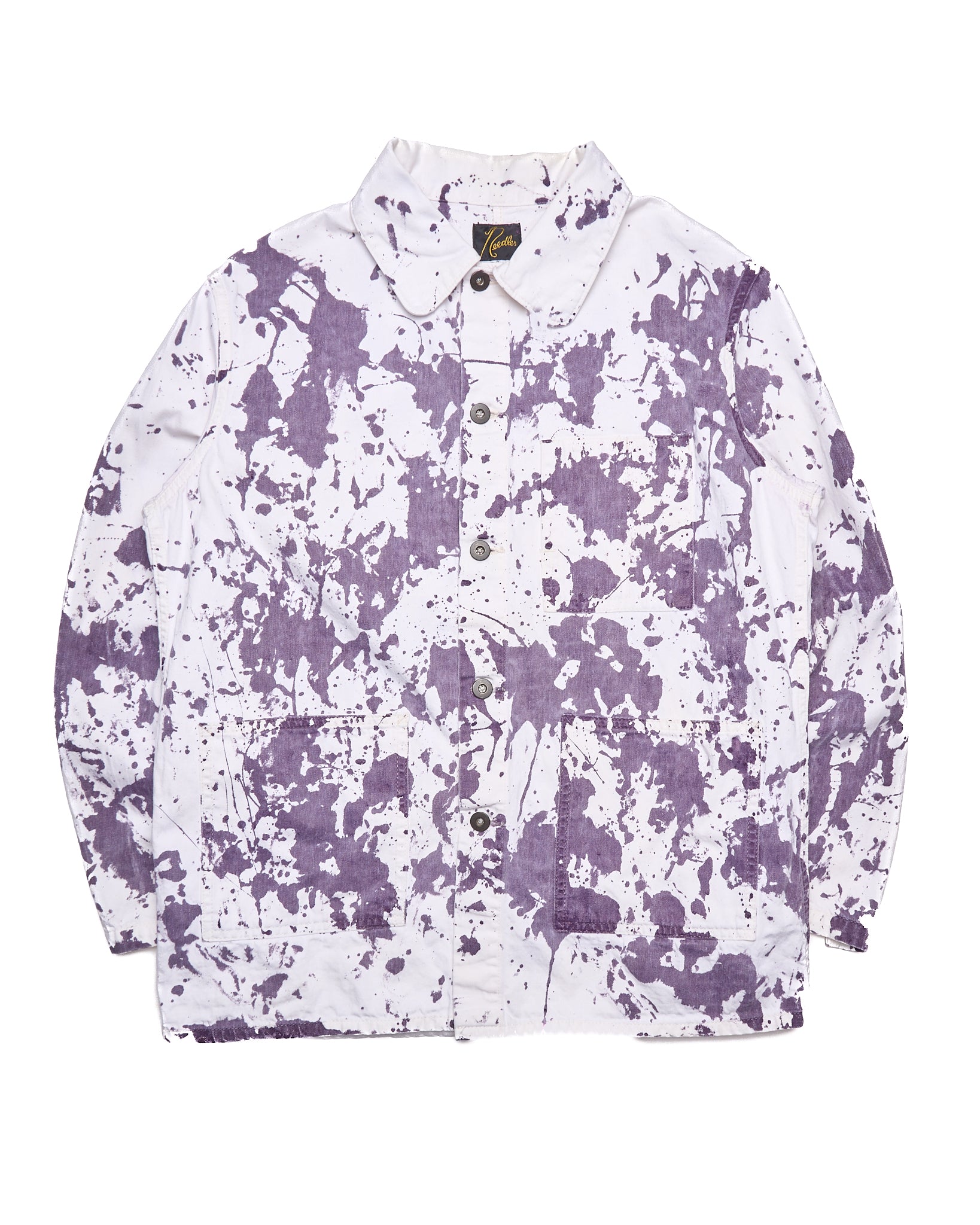 Needles D.N. White Paint Splatter Chore Coat