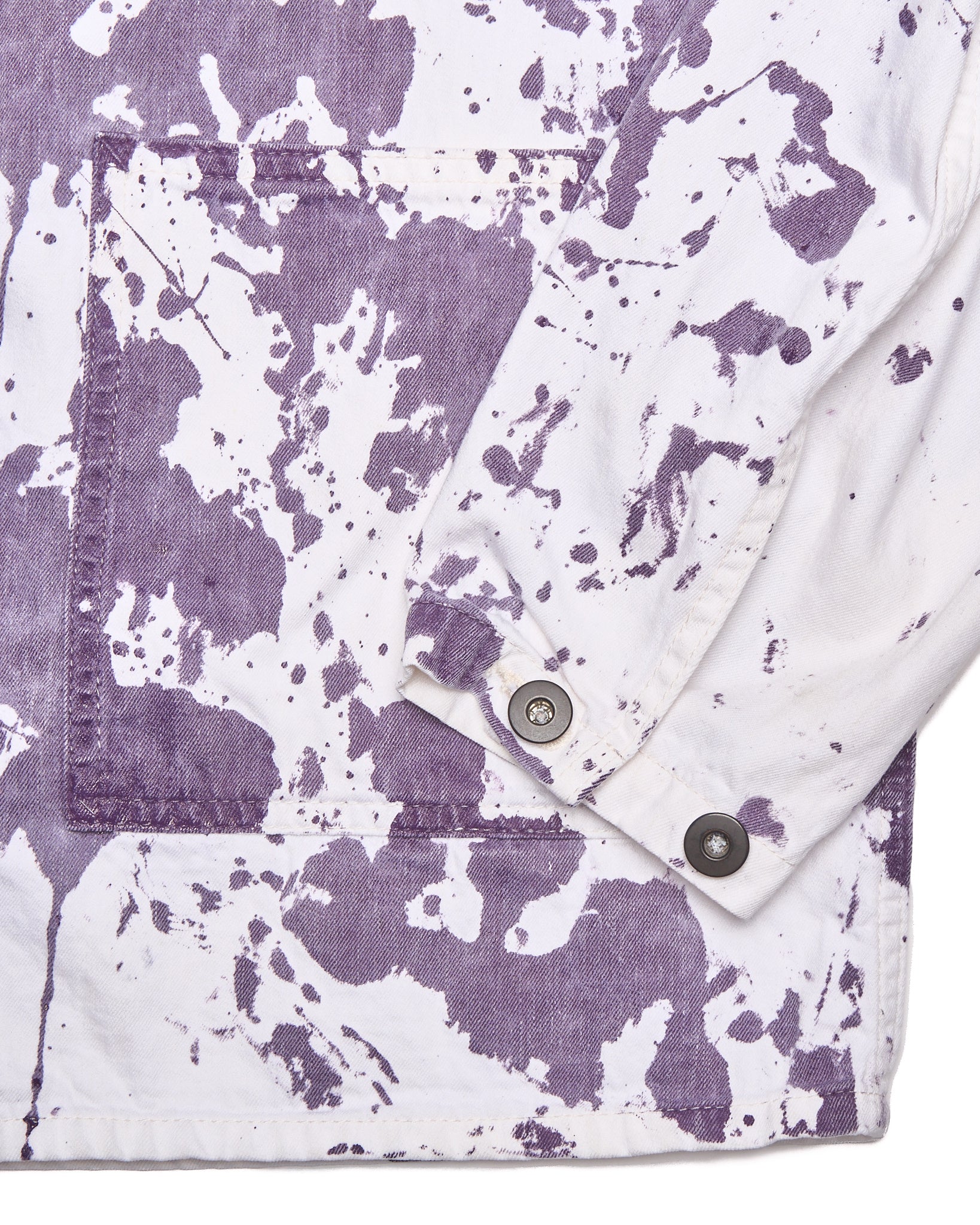 Needles D.N. White Paint Splatter Chore Coat