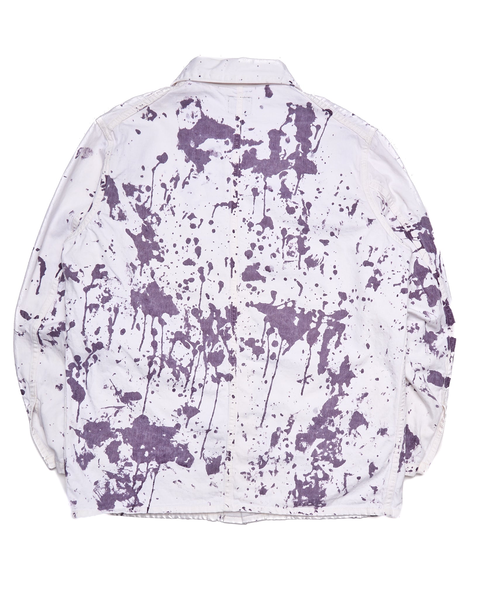 Needles D.N. White Paint Splatter Chore Coat