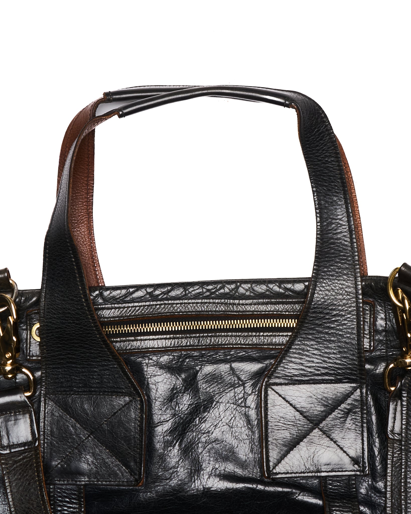 Early 00s Jas M.B Leather Messenger Bag