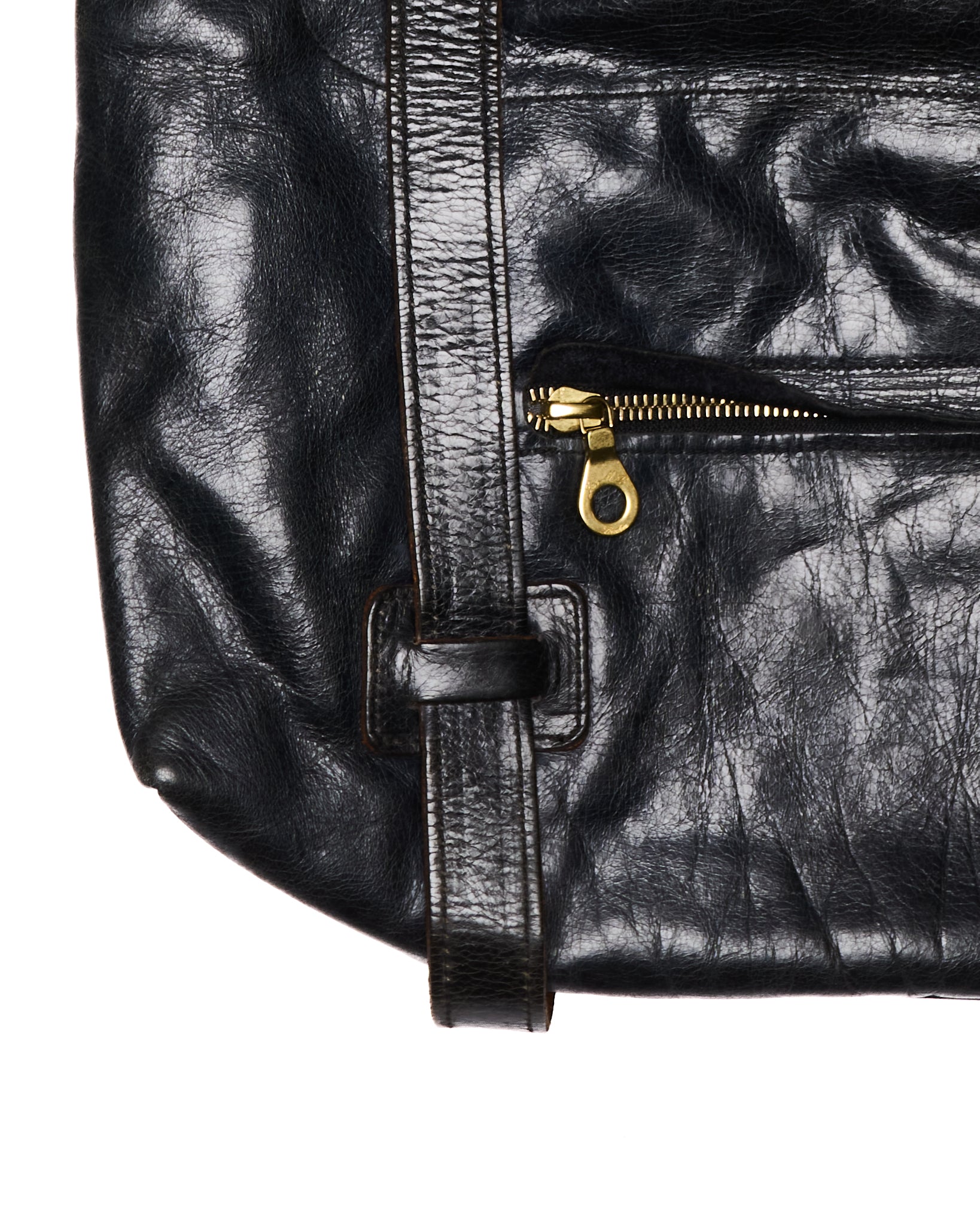 Early 00s Jas M.B Leather Messenger Bag