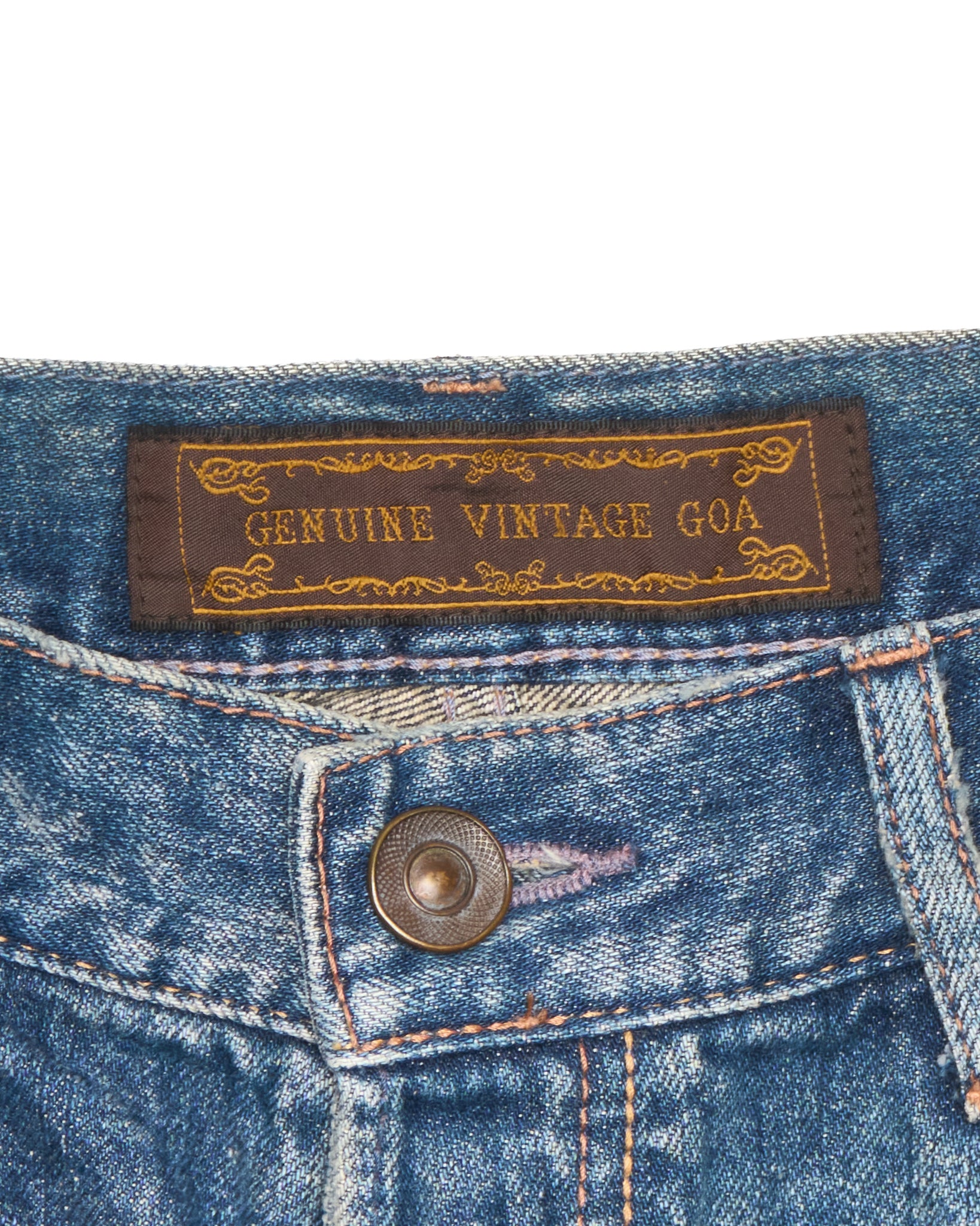 Early 00s GOA Mini Distressed Denim Shorts