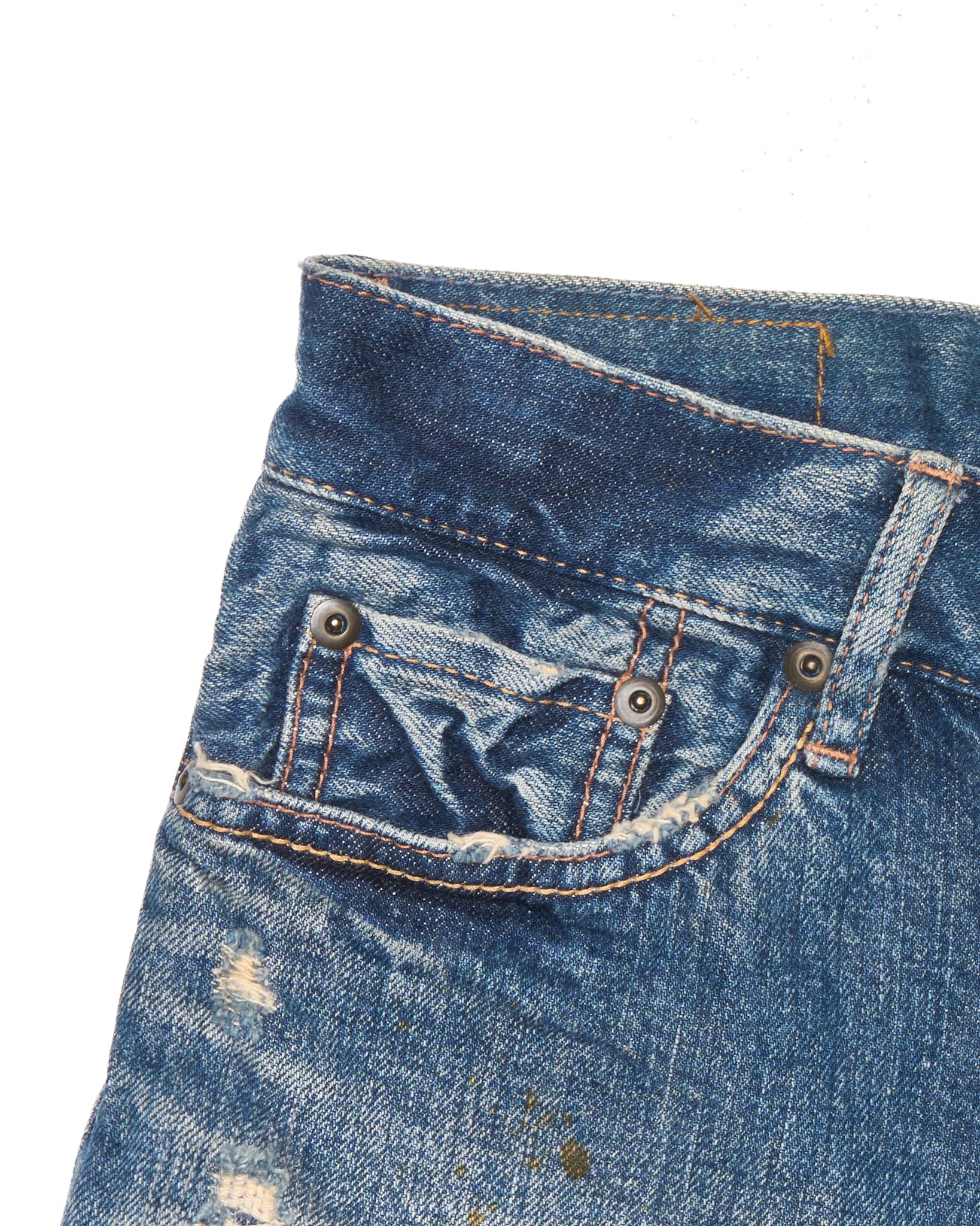 Early 00s GOA Mini Distressed Denim Shorts
