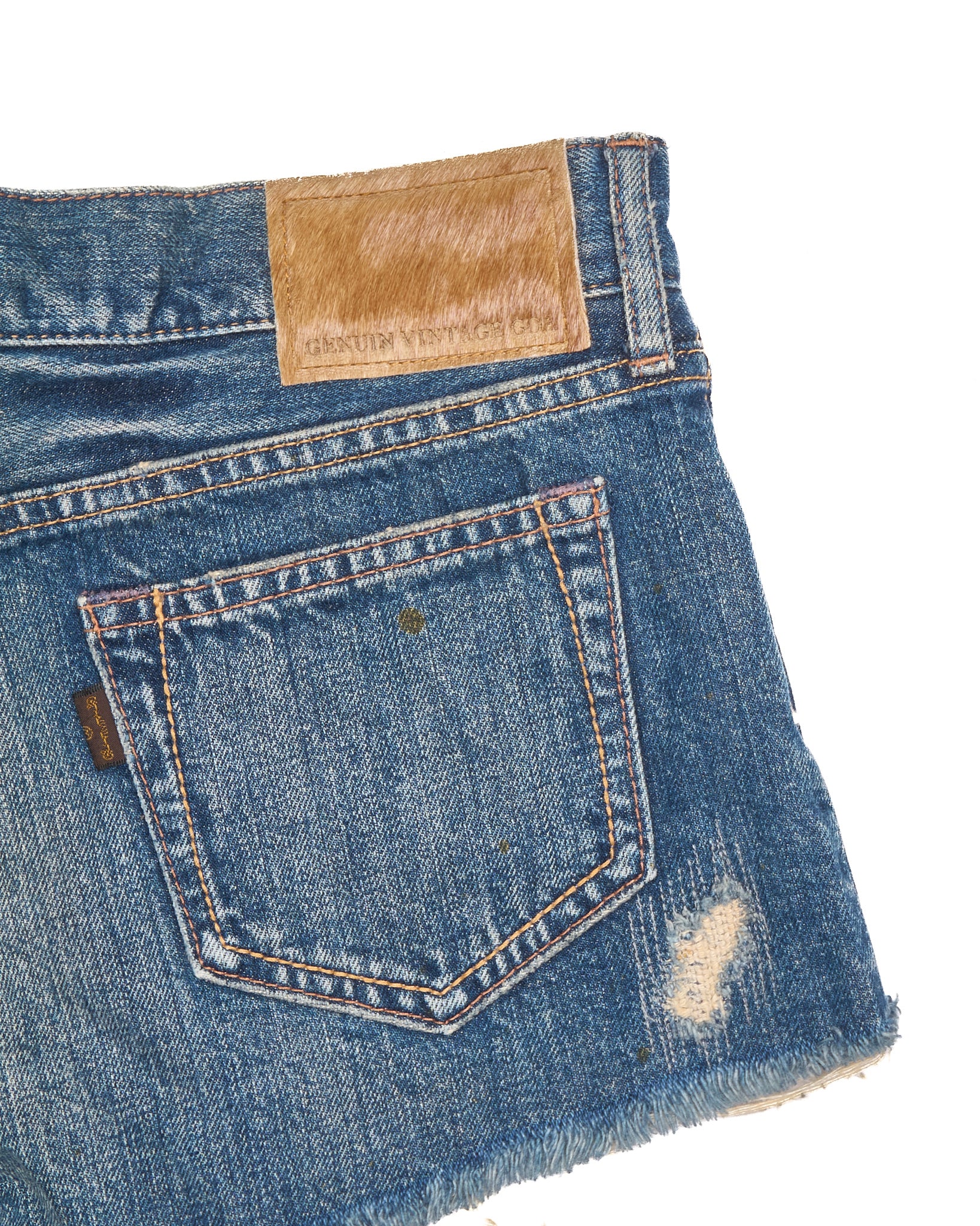 Early 00s GOA Mini Distressed Denim Shorts