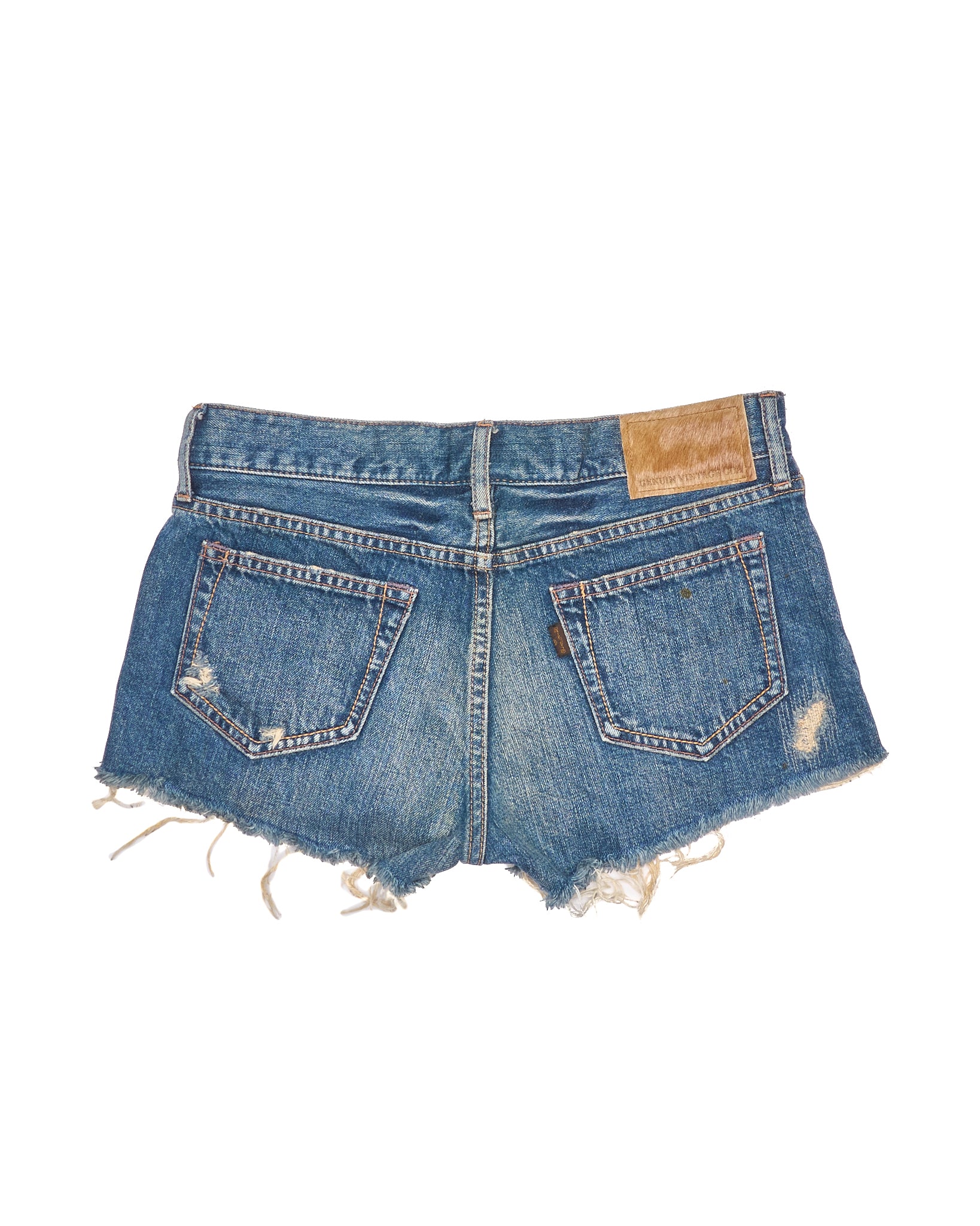 Early 00s GOA Mini Distressed Denim Shorts