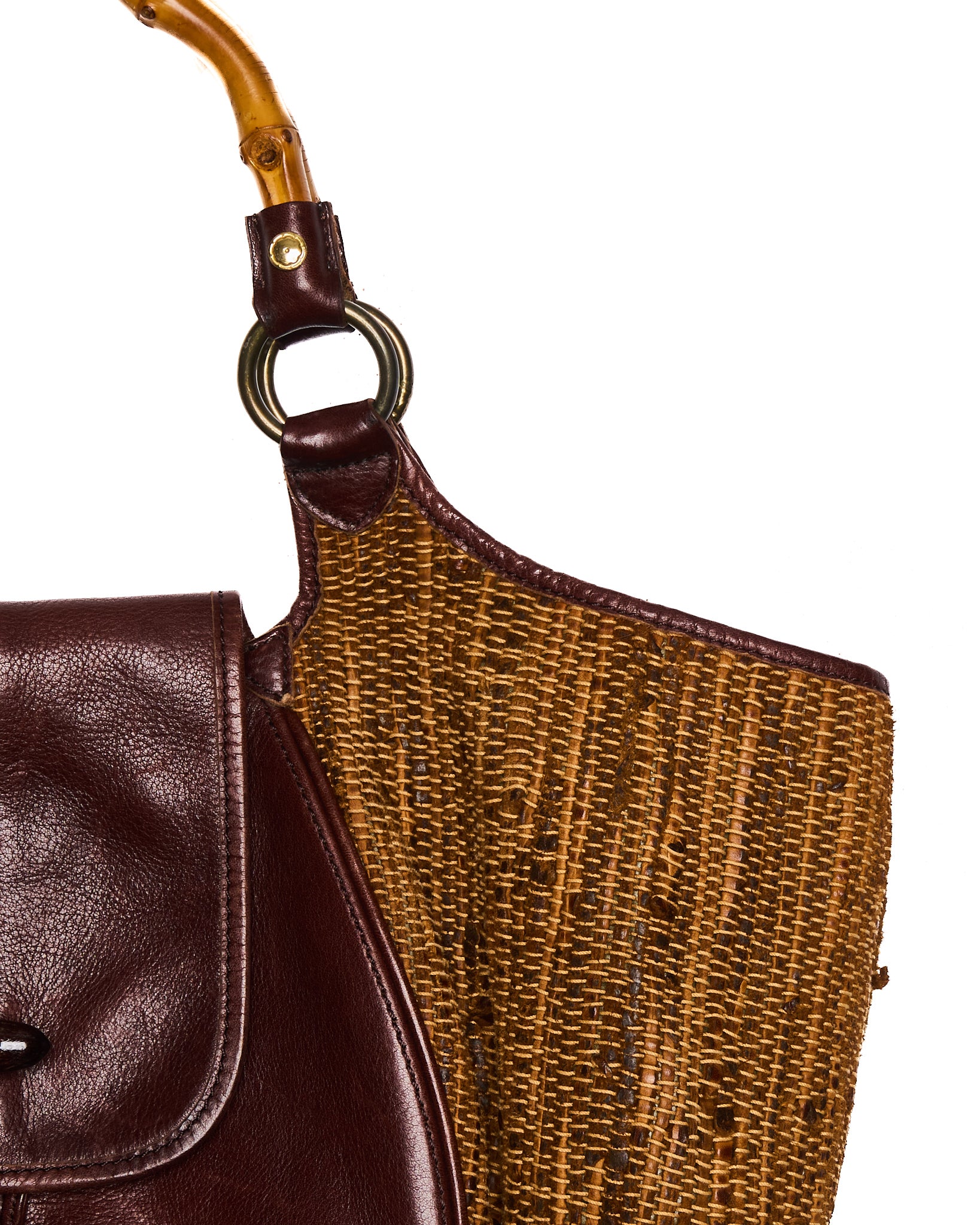 Early 00s SAN Hideaki Mihara Handwoven Leather Tote Bag