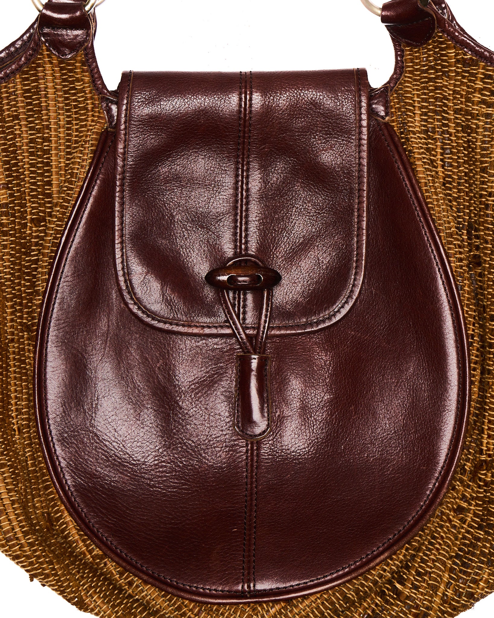 Early 00s SAN Hideaki Mihara Handwoven Leather Tote Bag