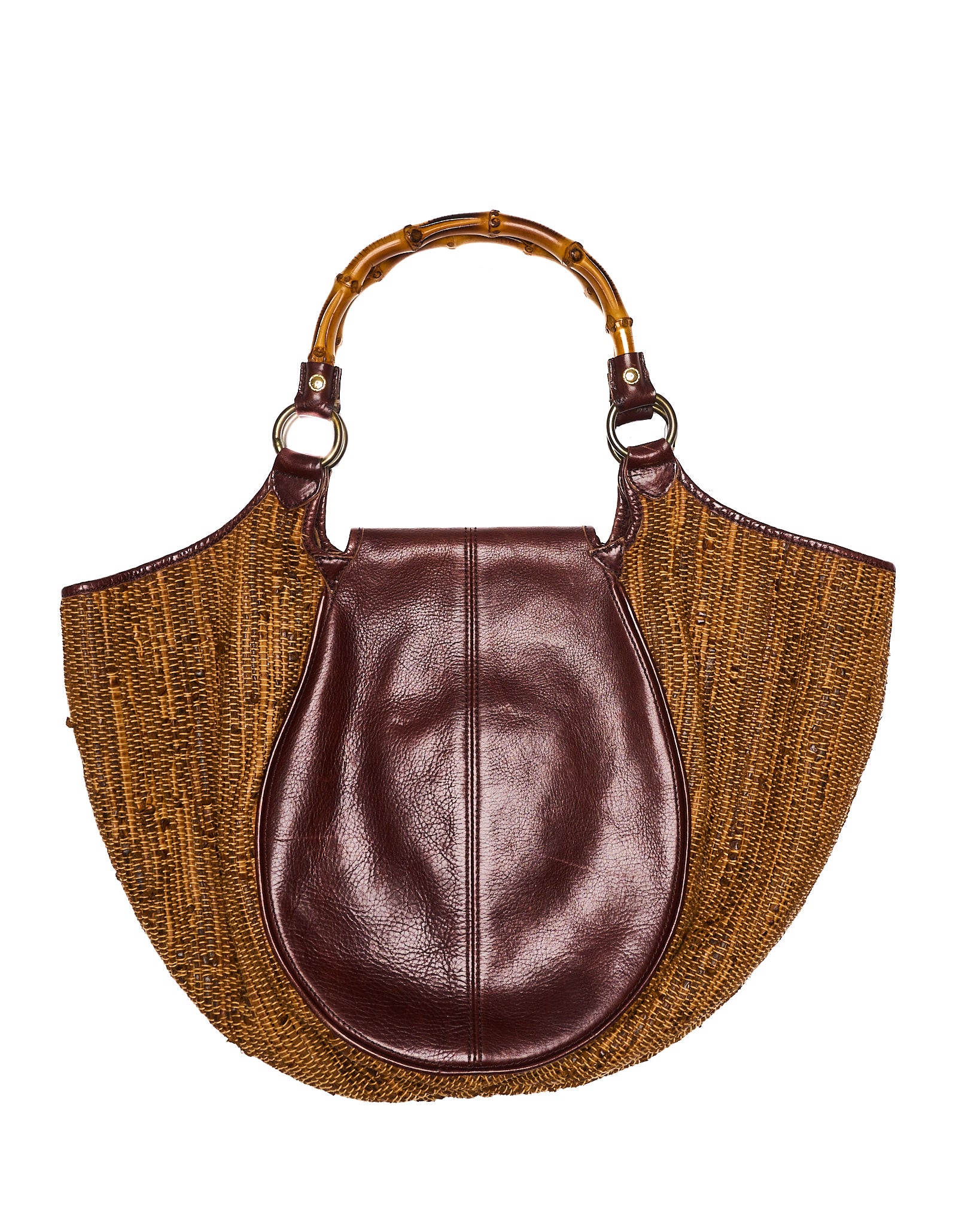 Early 00s SAN Hideaki Mihara Handwoven Leather Tote Bag
