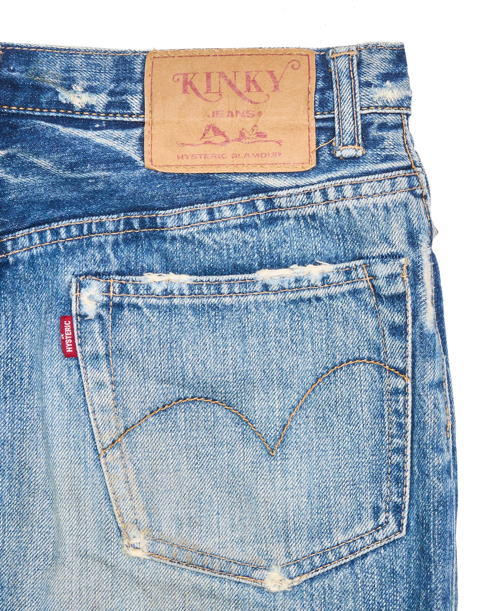 Hysteric Glamour ‘Kinky’ Reconstructed Studded Denim Skirt