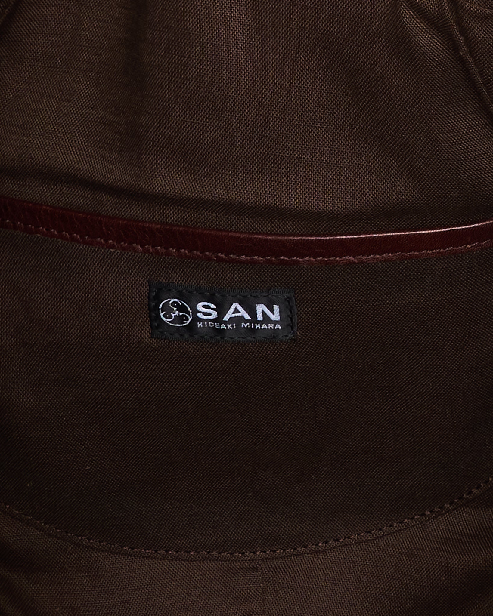 Early 00s SAN Hideaki Mihara Handwoven Leather Tote Bag