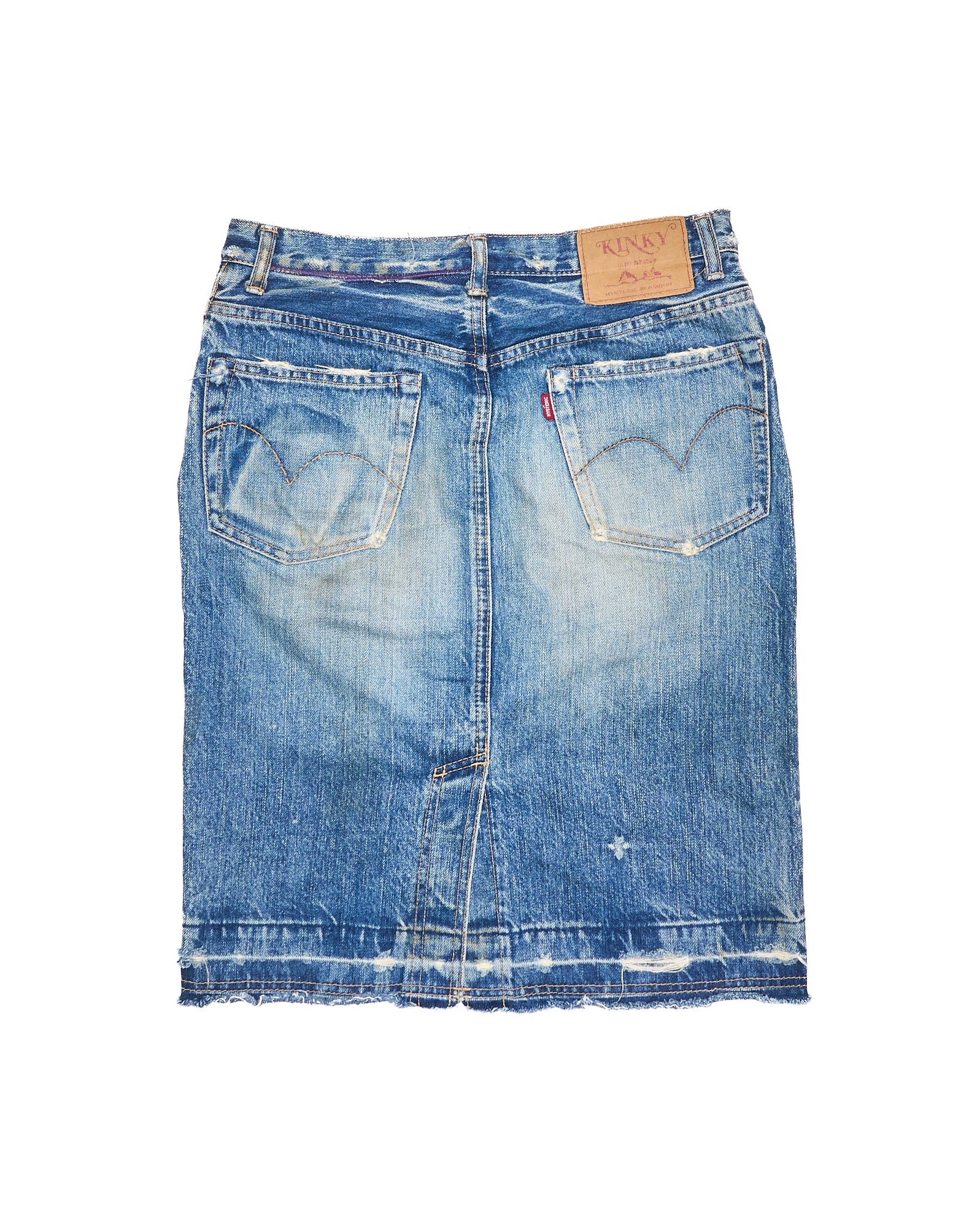 Hysteric Glamour ‘Kinky’ Reconstructed Studded Denim Skirt