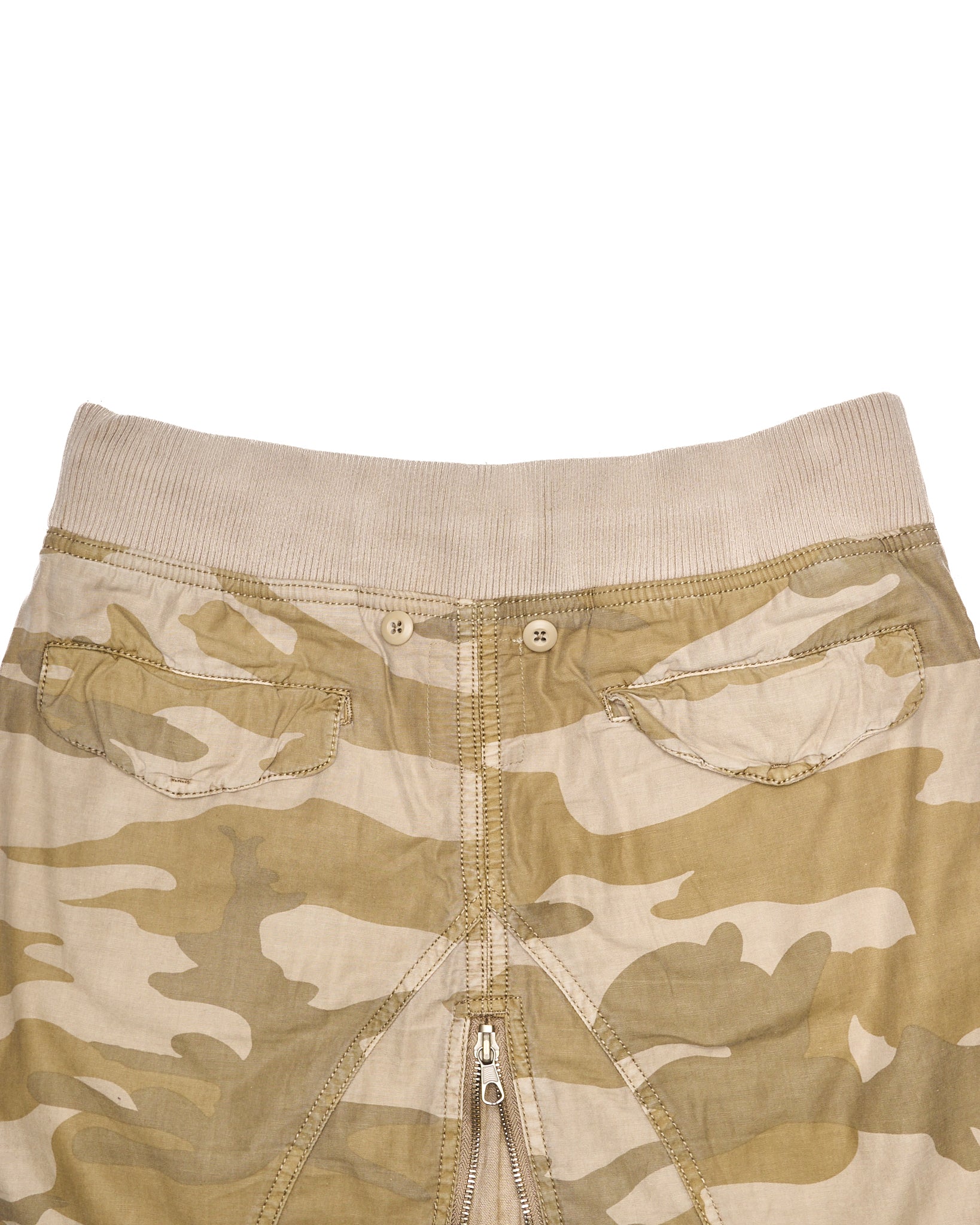 Early 00s GOA Desert Camo Utility Mermaid Skirt