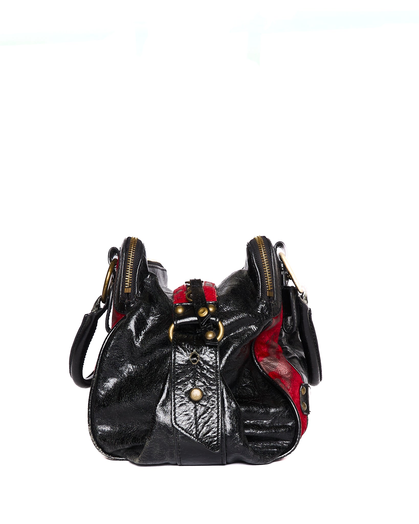 Early 00s SAN Hideaki Mihara Leather Boston Bag