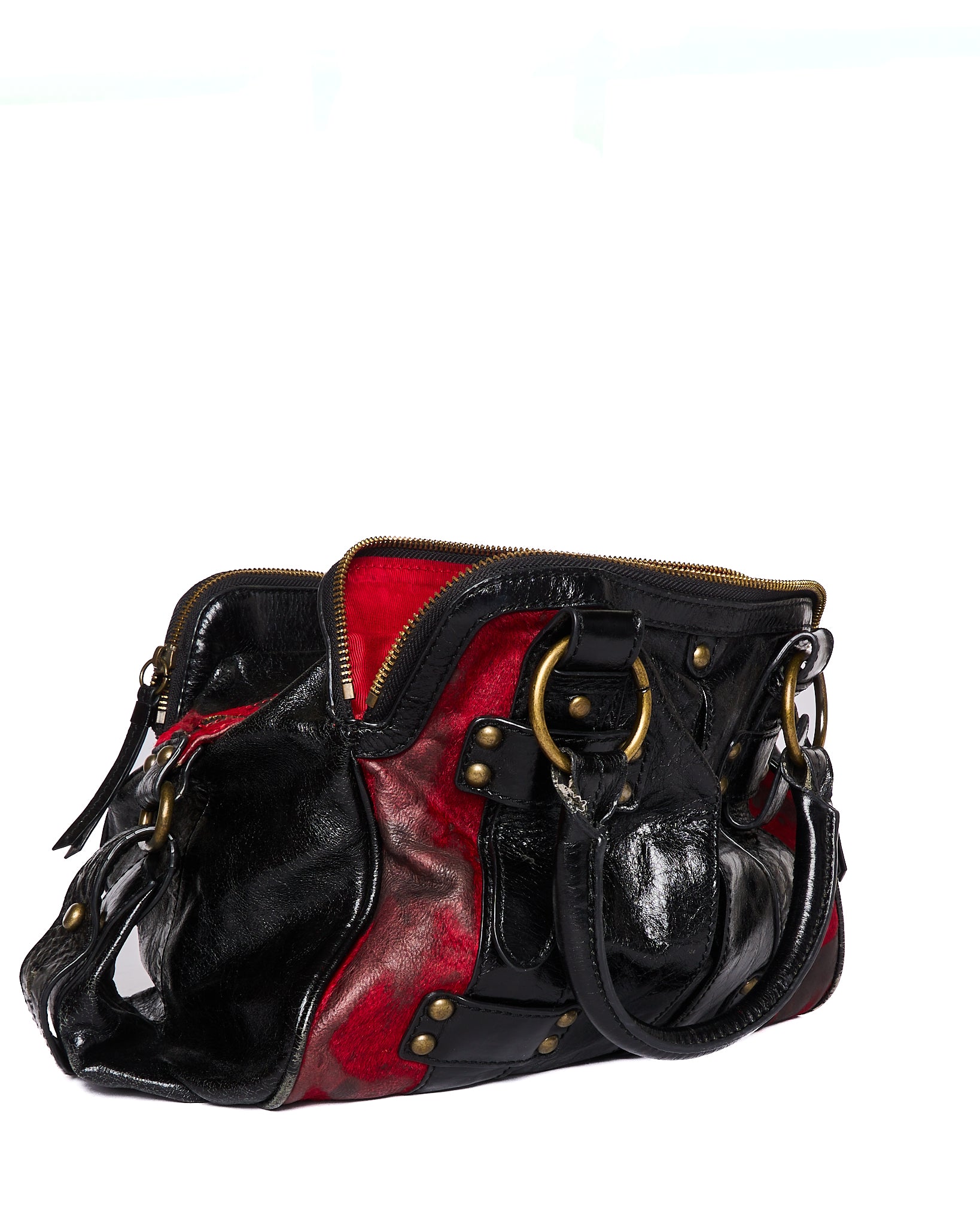 Early 00s SAN Hideaki Mihara Leather Boston Bag