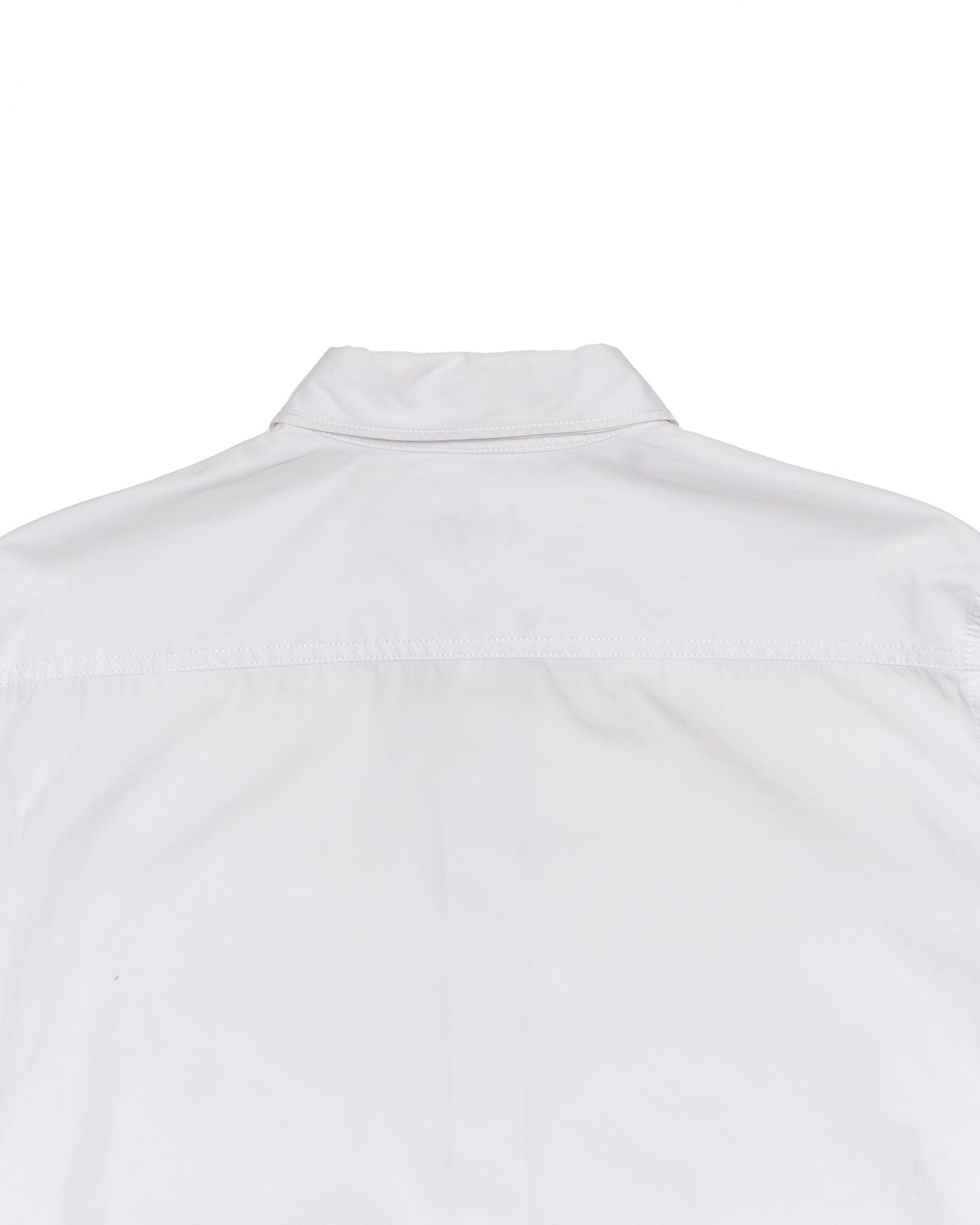 F/W18 Yohji Yamamoto POUR HOMME Oversized White Triple Collar Utility Shirt