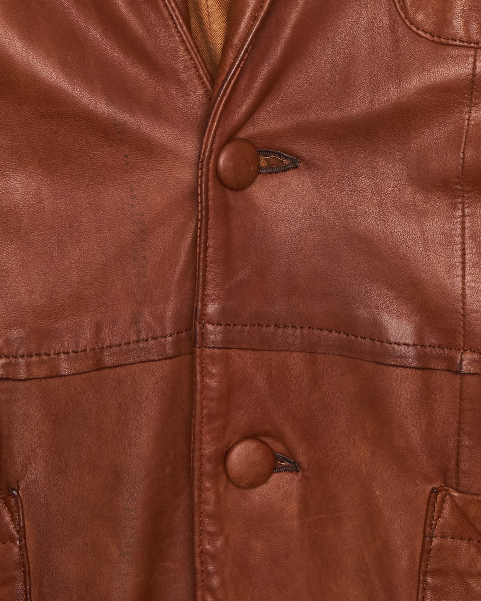 A/W02 Mihara Yasuhiro Over-dyed Distressed Sheepskin Leather Jacket