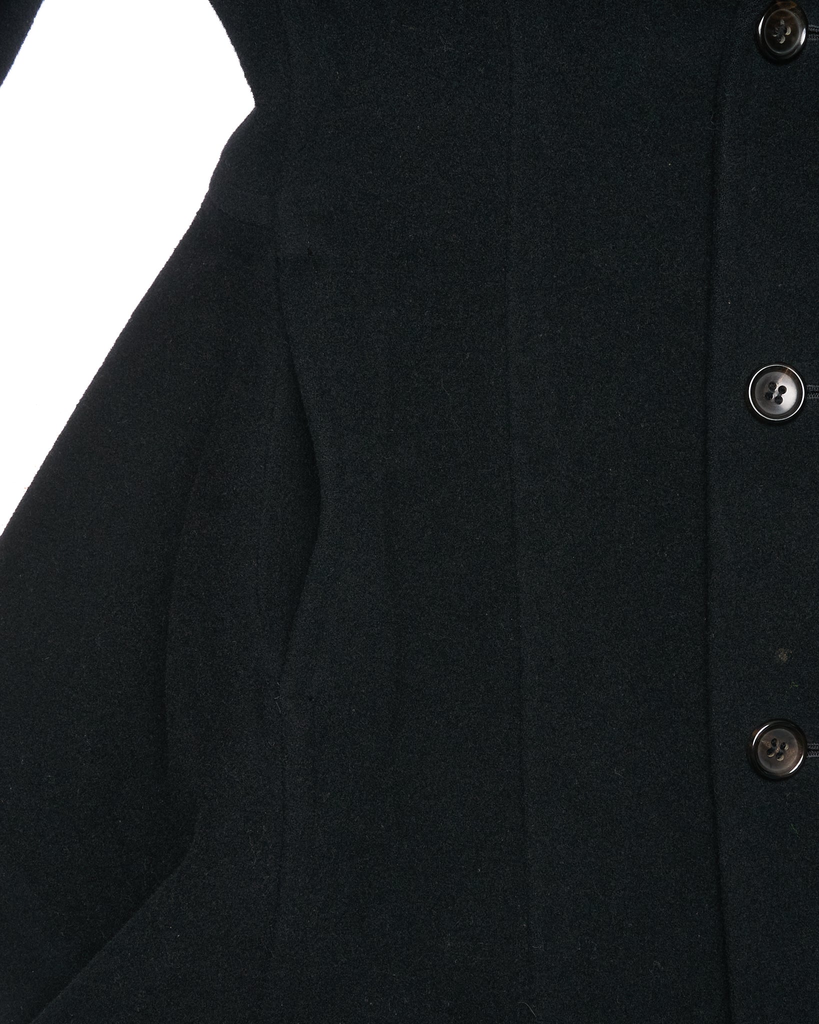 Late 80s COMME des GARÇONS Asymmetric Wool Victorian Tailcoat