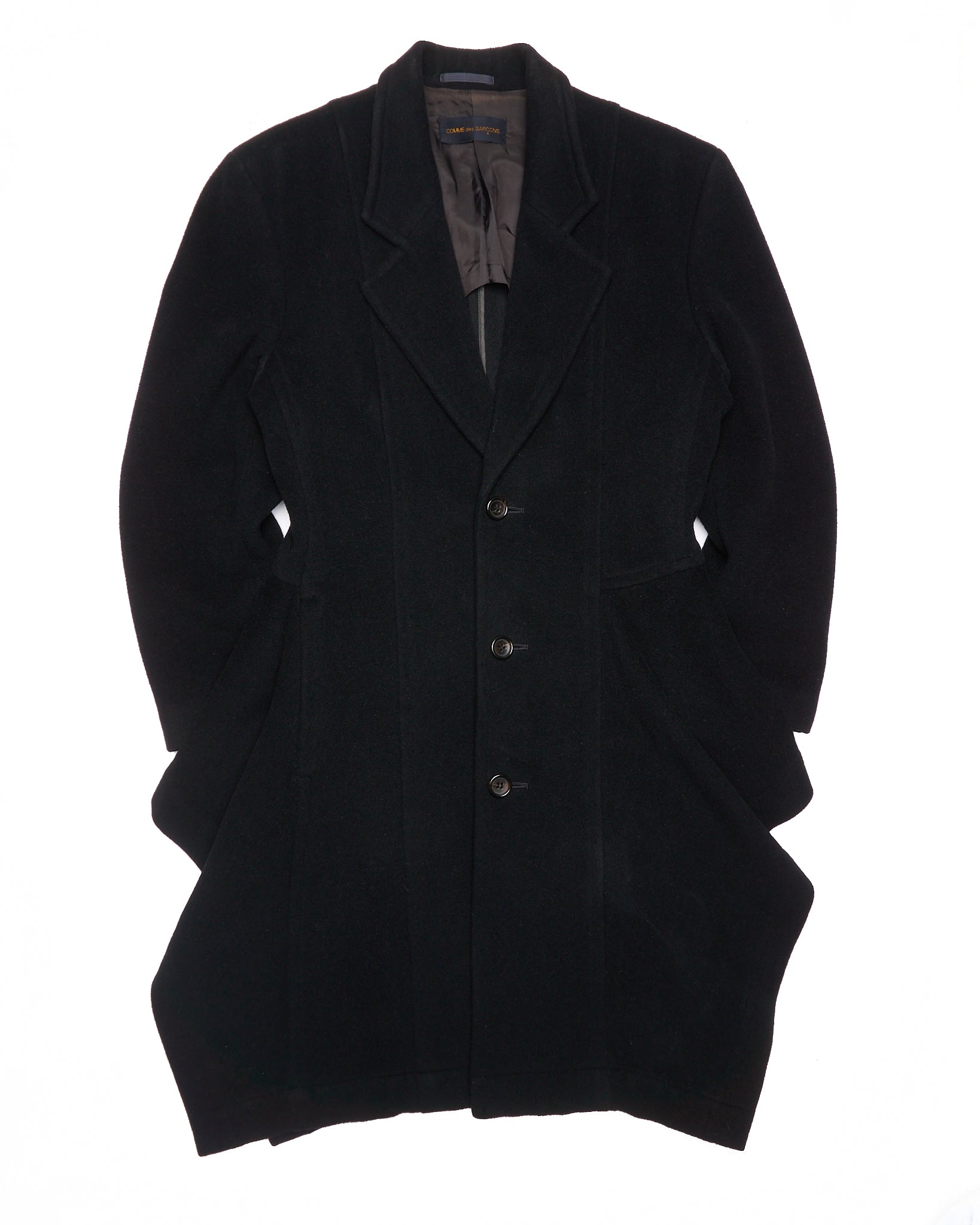 Late 80s COMME des GARÇONS Asymmetric Wool Victorian Tailcoat