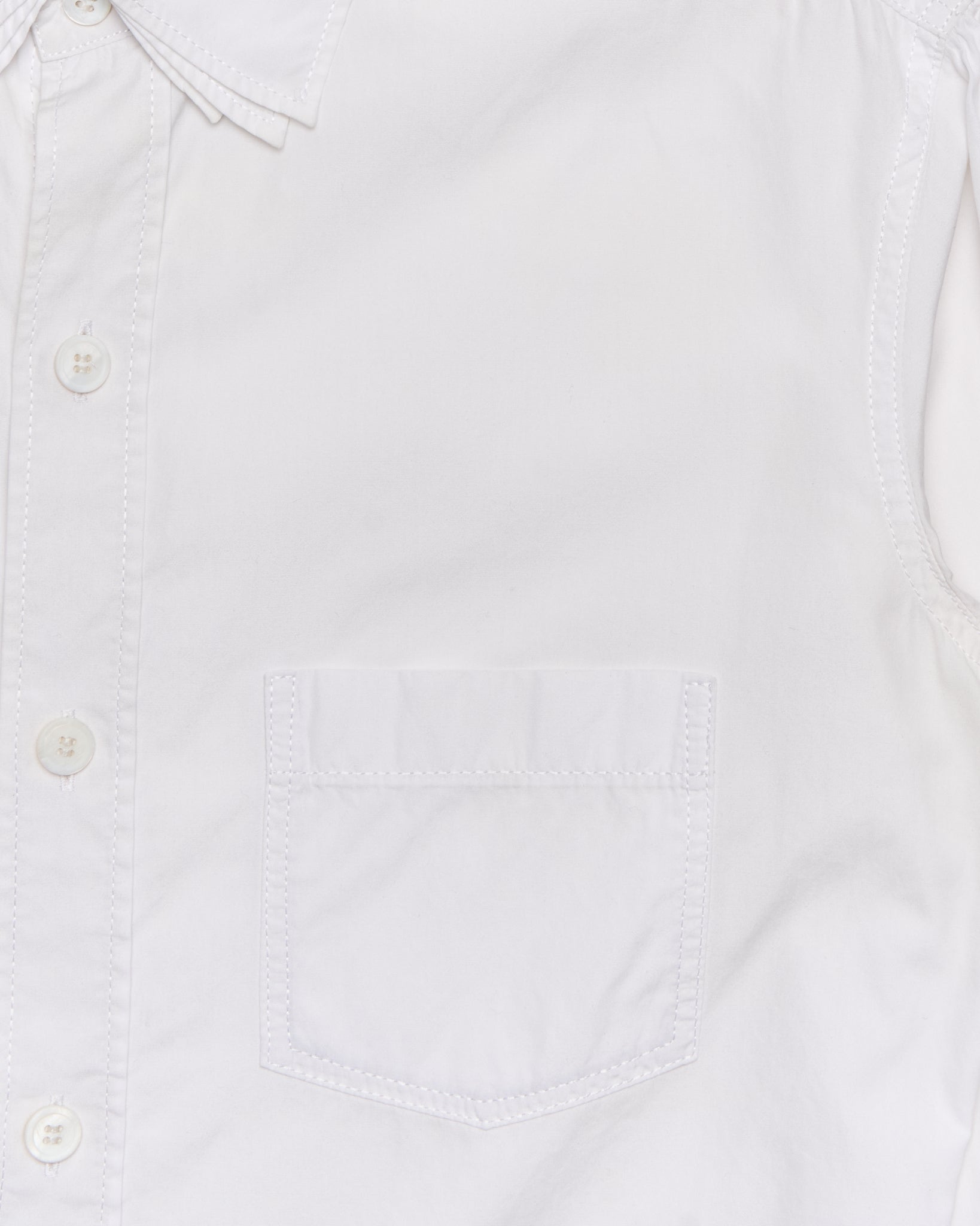 F/W18 Yohji Yamamoto POUR HOMME Oversized White Triple Collar Utility Shirt