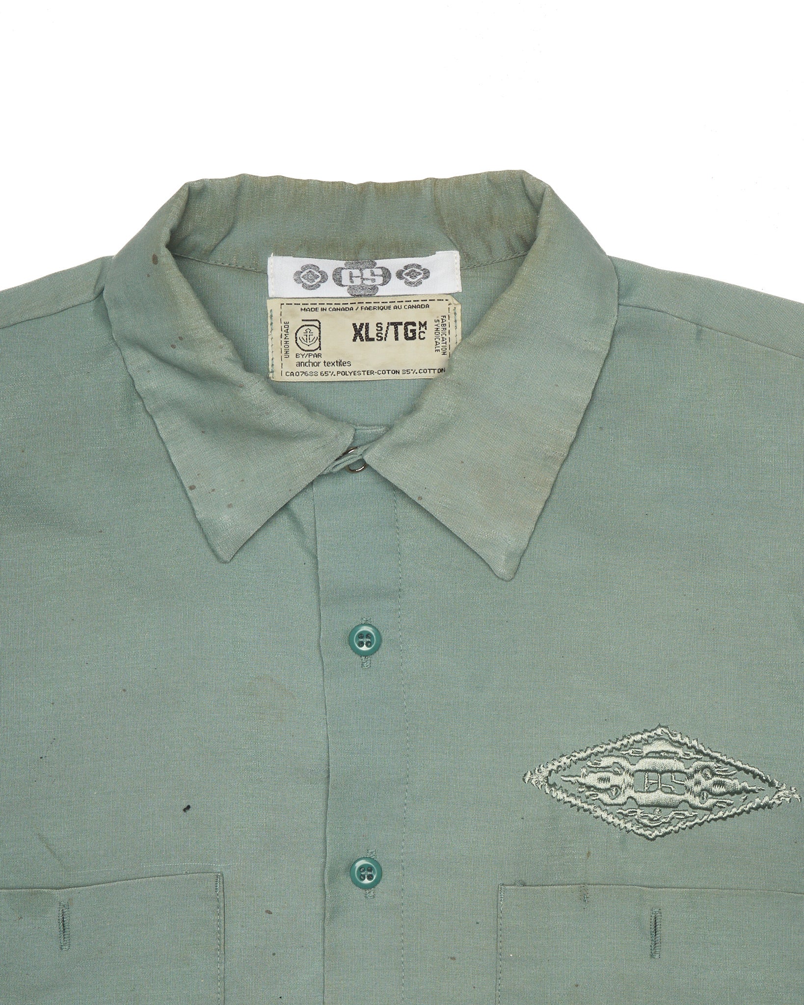 Denim Dealer x Knock Twice™ GS Crest Green Dress Shirt