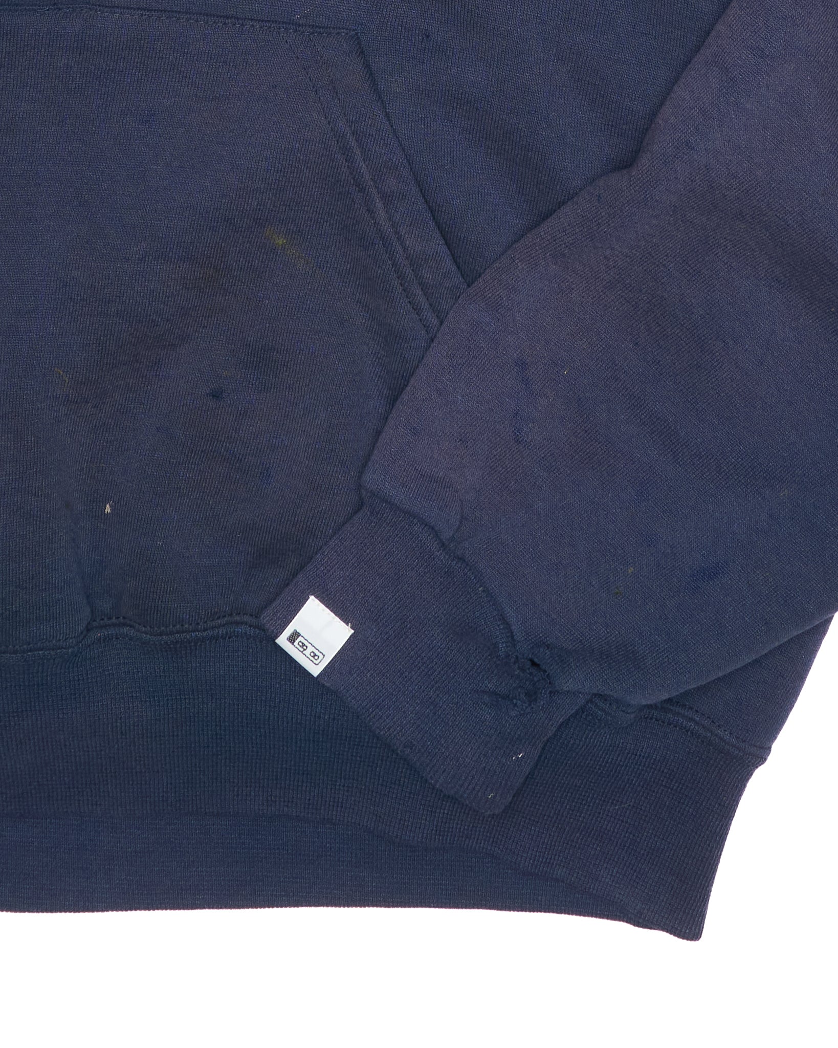 DenimDealer x Knock Twice™ GS Navy Thrashed Burgundy Crest Hoodie