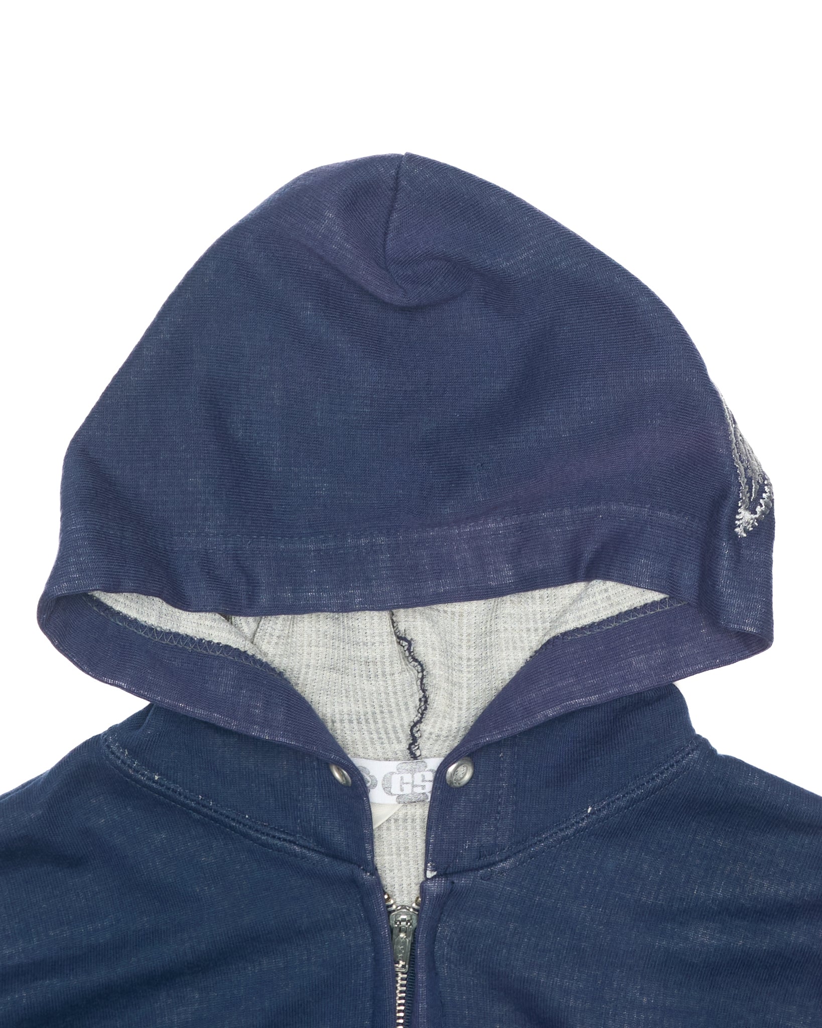 Denim Dealer x Knock Twice™ GS Paint Splatter Crest Zip-Up Hoodie