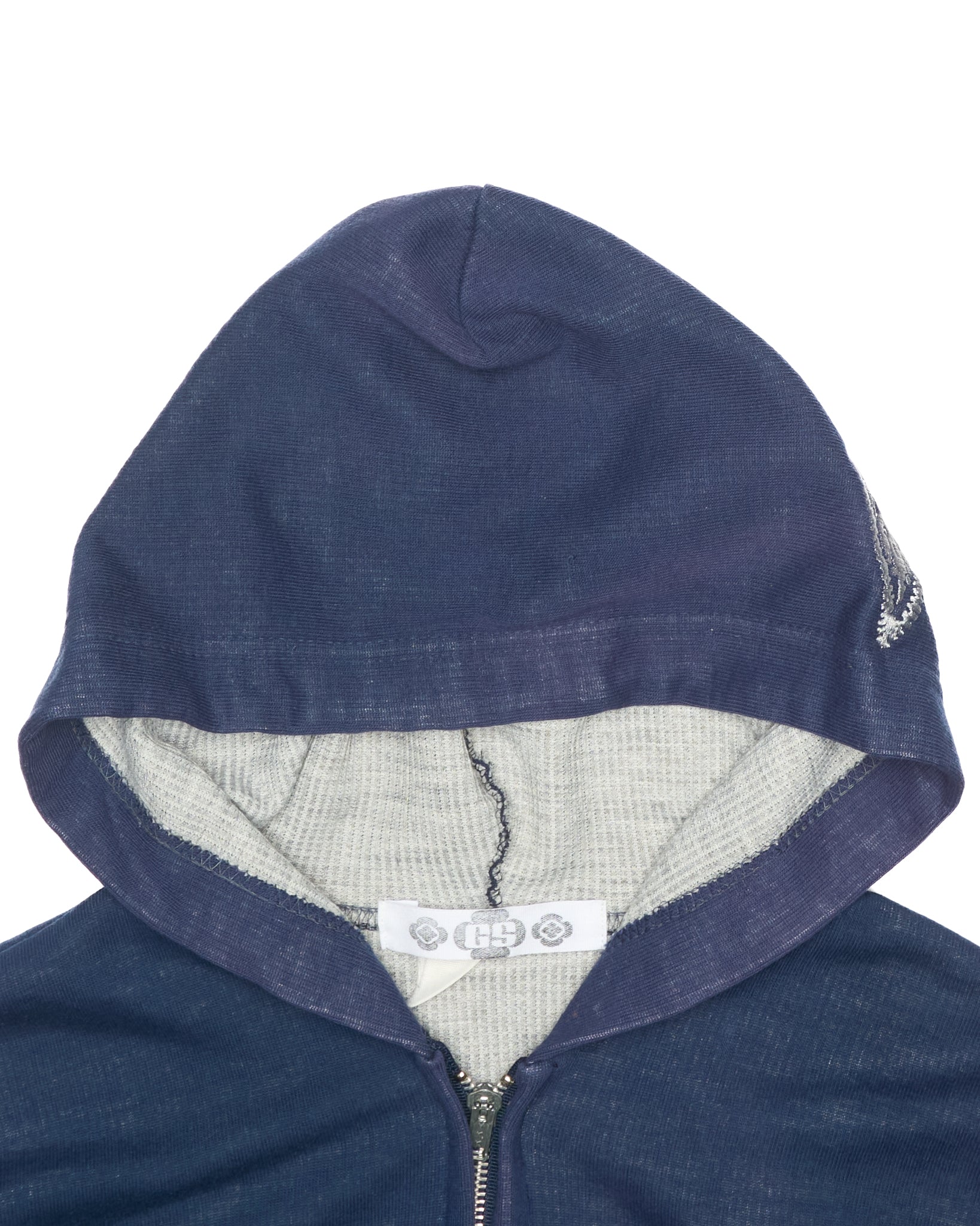 Denim Dealer x Knock Twice™ GS Paint Splatter Crest Zip-Up Hoodie