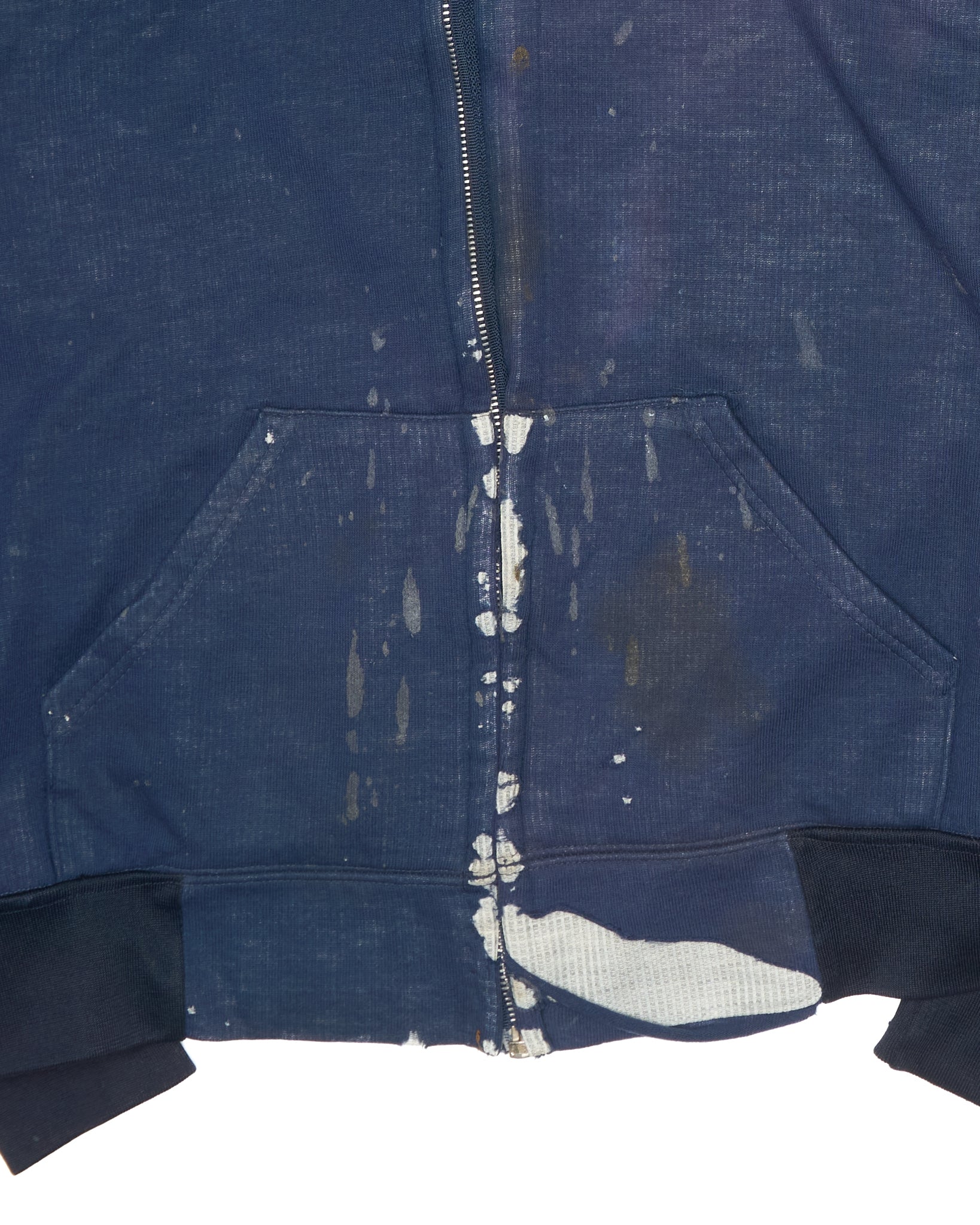 Denim Dealer x Knock Twice™ GS Paint Splatter Crest Zip-Up Hoodie