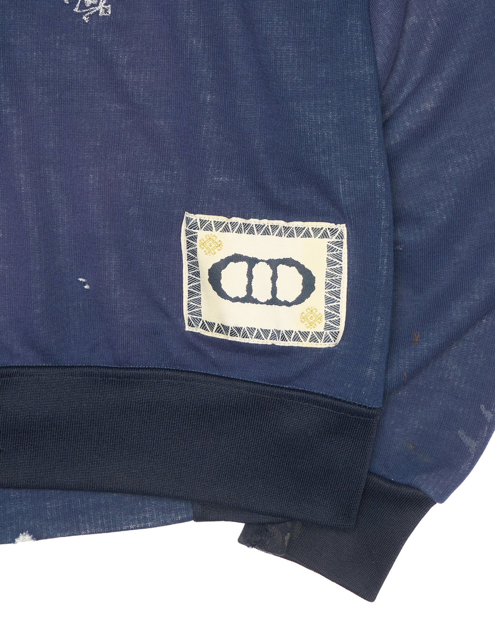 Denim Dealer x Knock Twice™ GS Paint Splatter Crest Zip-Up Hoodie