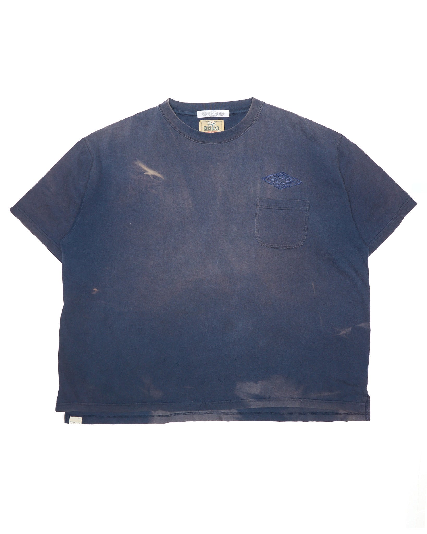Denim Dealer x Knock Twice™ GS Navy Sunfaded Oversized Crest Tee