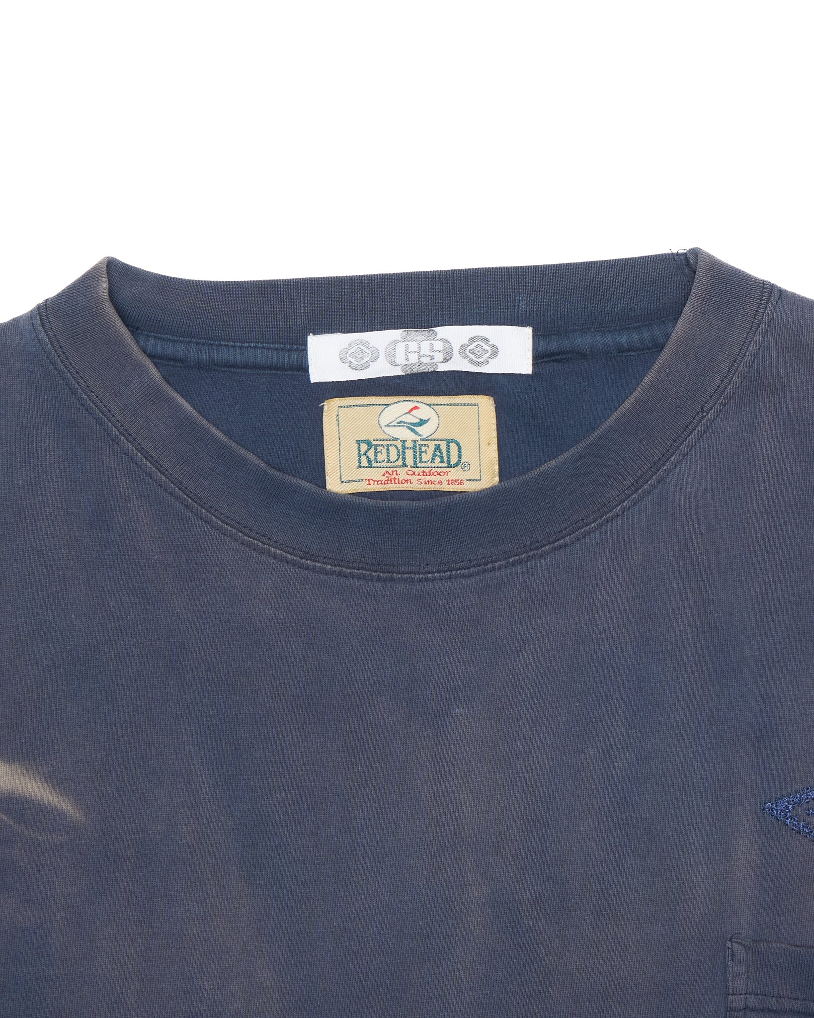Denim Dealer x Knock Twice™ GS Navy Sunfaded Oversized Crest Tee
