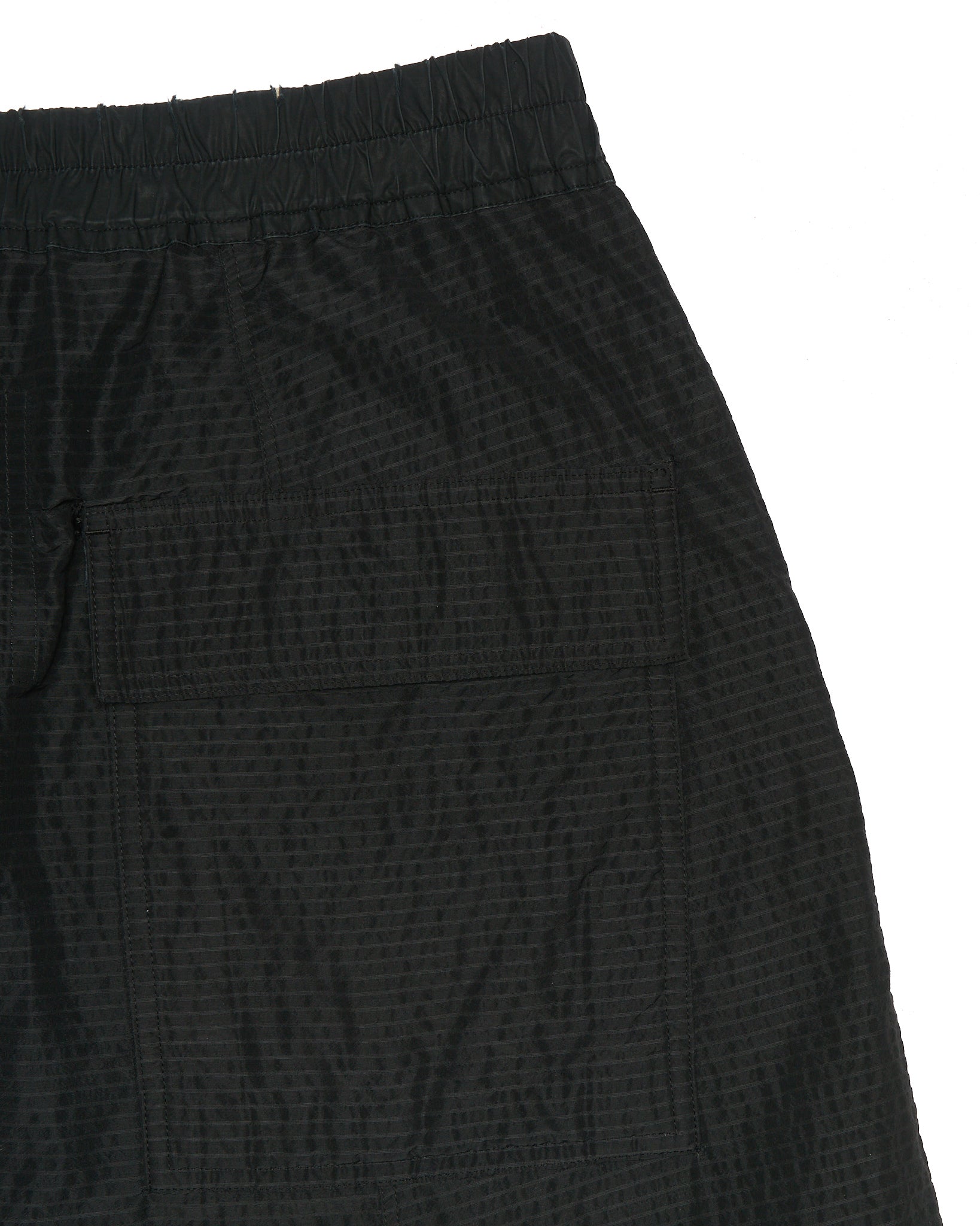 Rick Owens SS19 "BABEL" Striped Seersucker Drop-Crotch Carpis