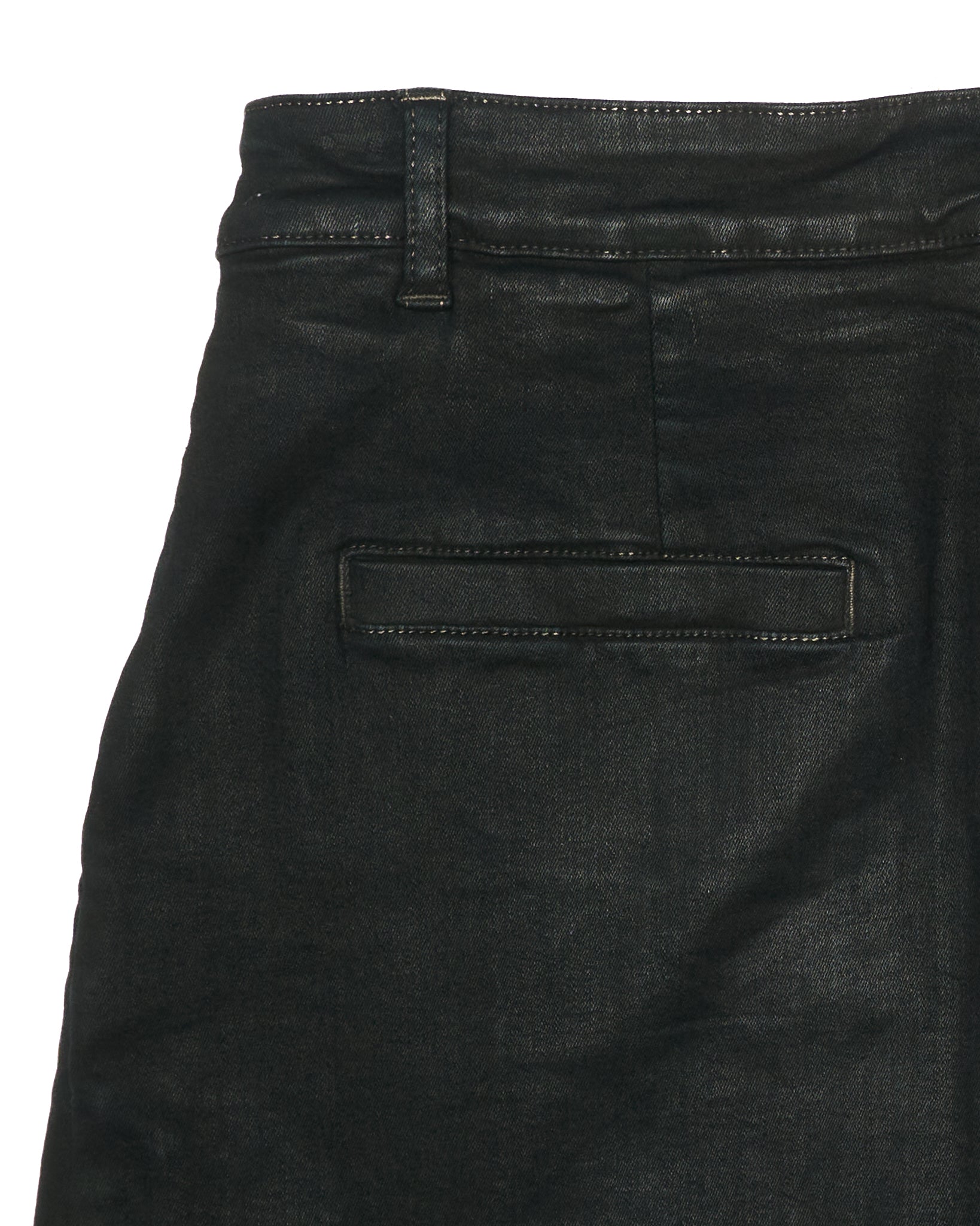 Rick Owens DRKSHDW AW16 "MASTODON" BLACK MATTE Waxed Gladiator Kilt Layer Denim