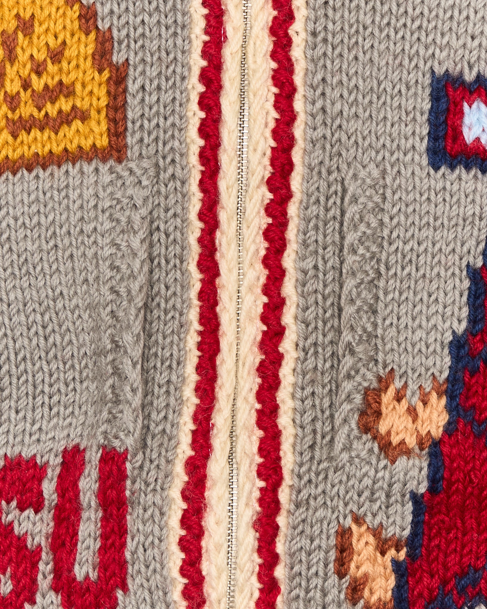 Early 00s EVISU “Goalla” Cowichan Sweater