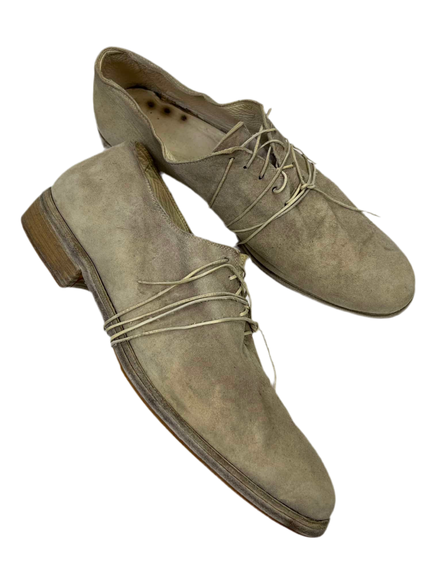 GUIDI ‘1003T’ Reverse Donkey Leather Derbies