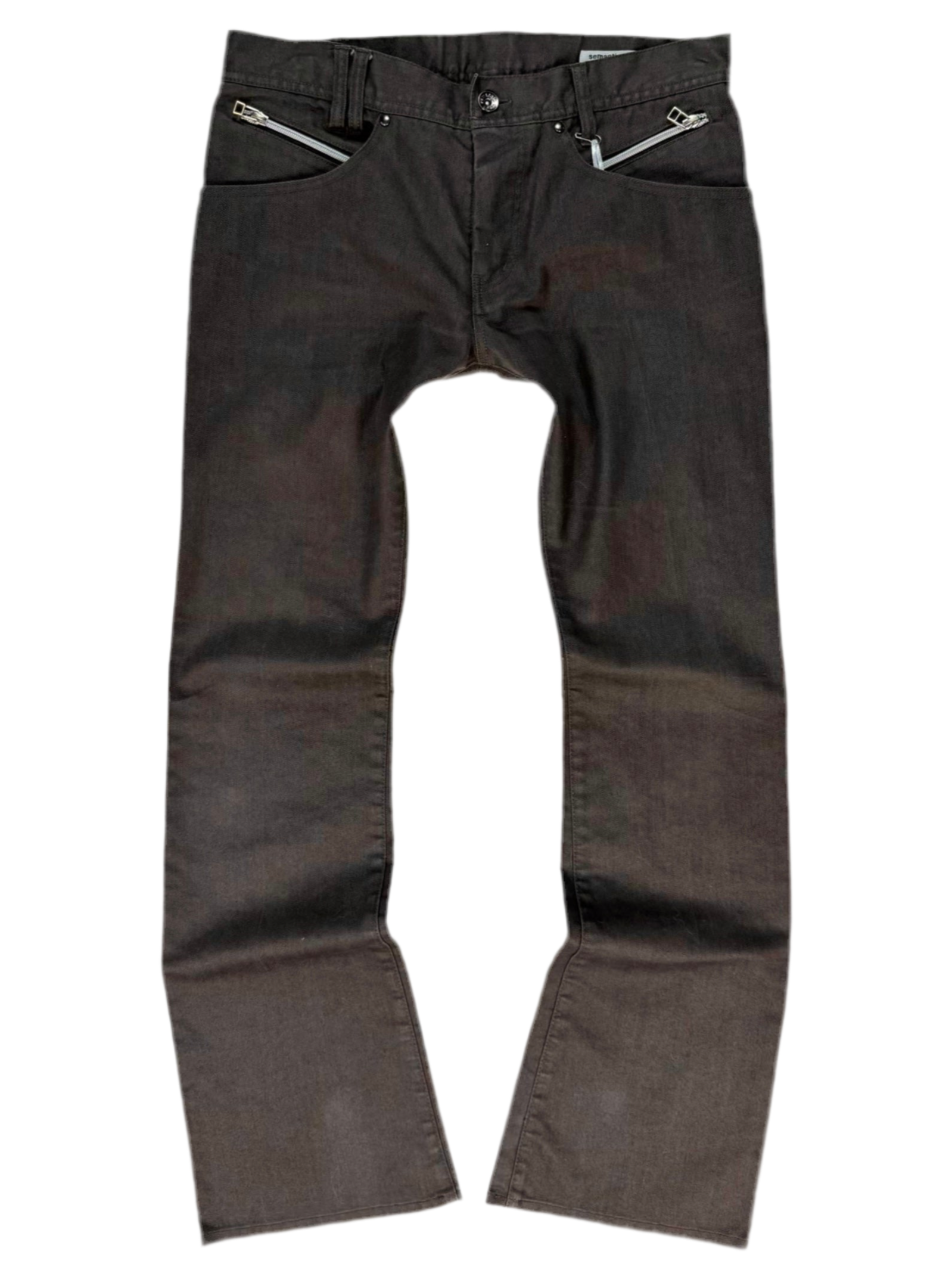 Early 00s SemanticDesign Multi-zip Bootcut Flare Denim