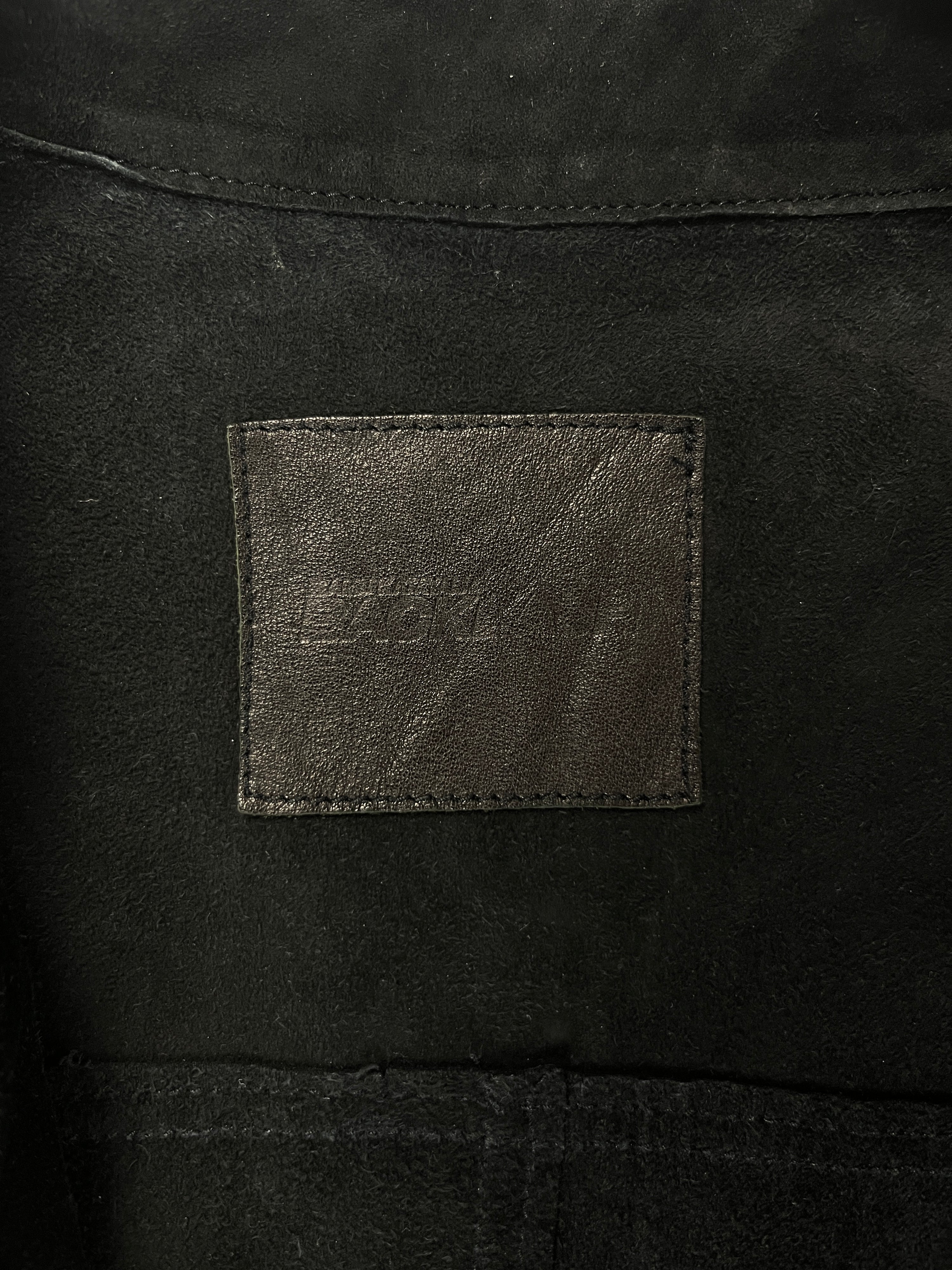F/W12 Isamu Katayama ‘BACKLASH’ Kangaroo Suede Leather Coat