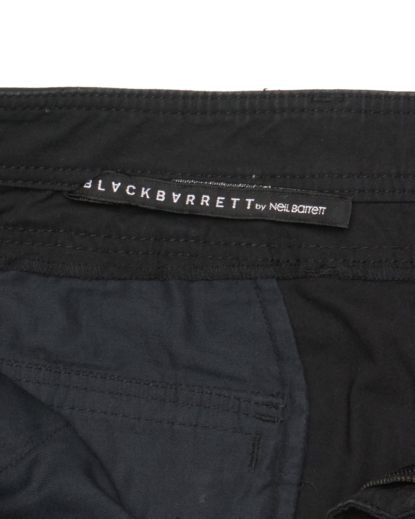 BLACK BARRETT by Neil Barrett Black Cargo Trousers