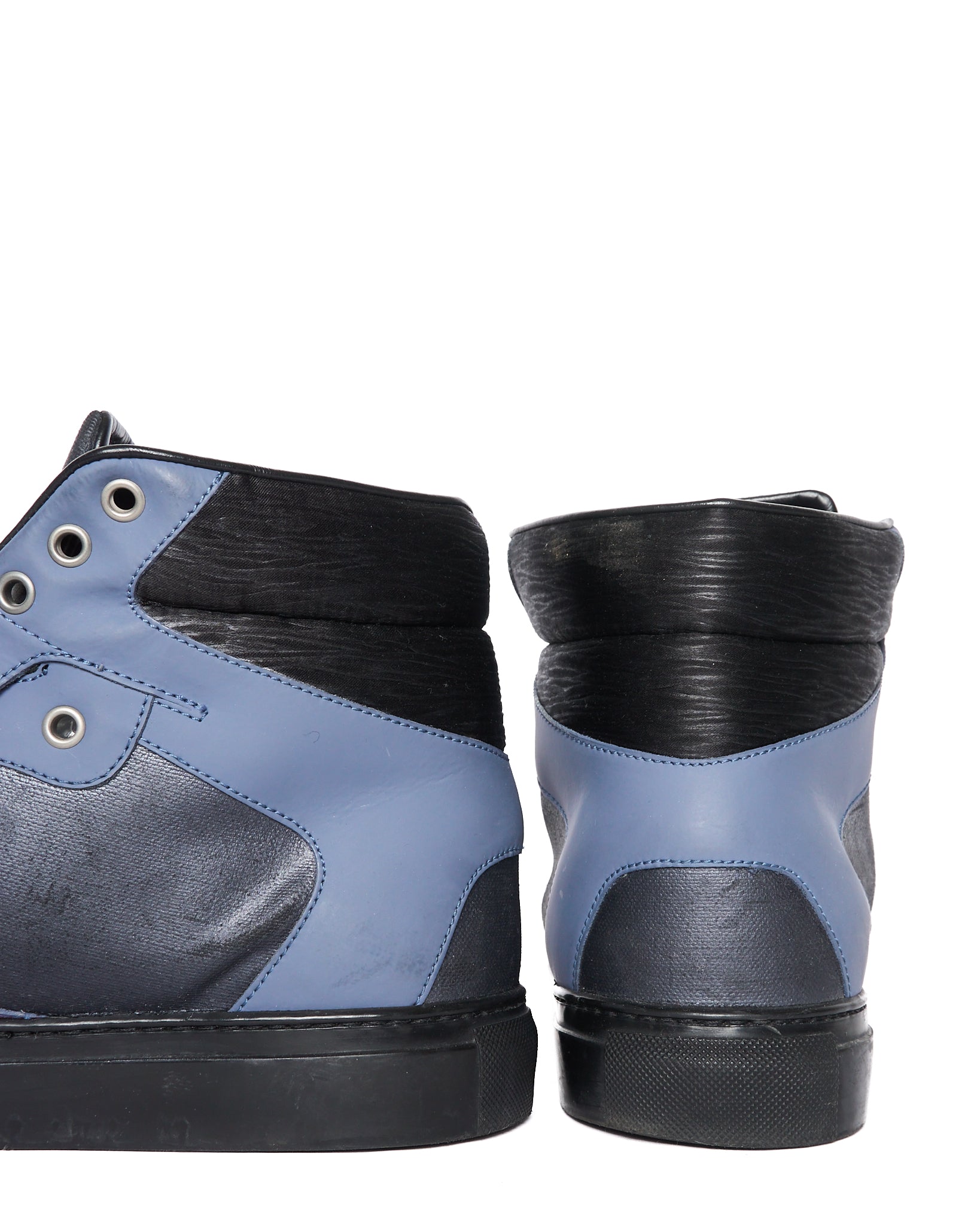 Balenciaga Panelled Multi-Colour High-Top Sneakers
