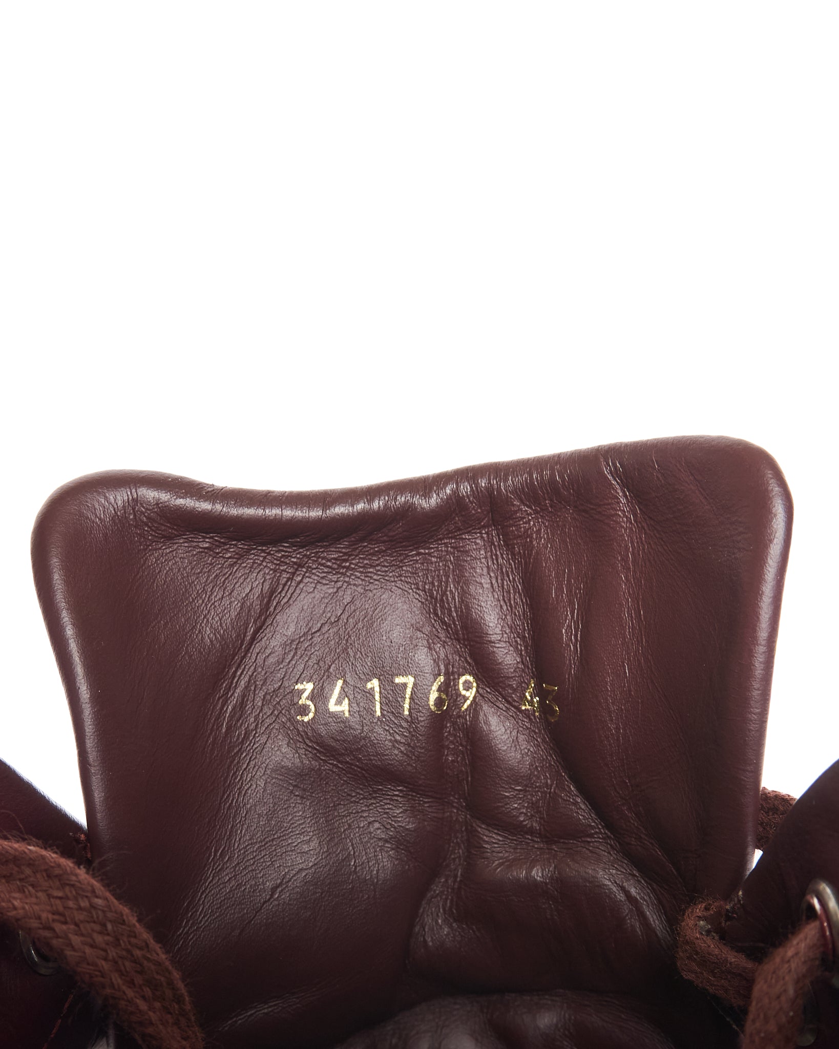 Balenciaga Burgundy Paneled High-Top Sneaker