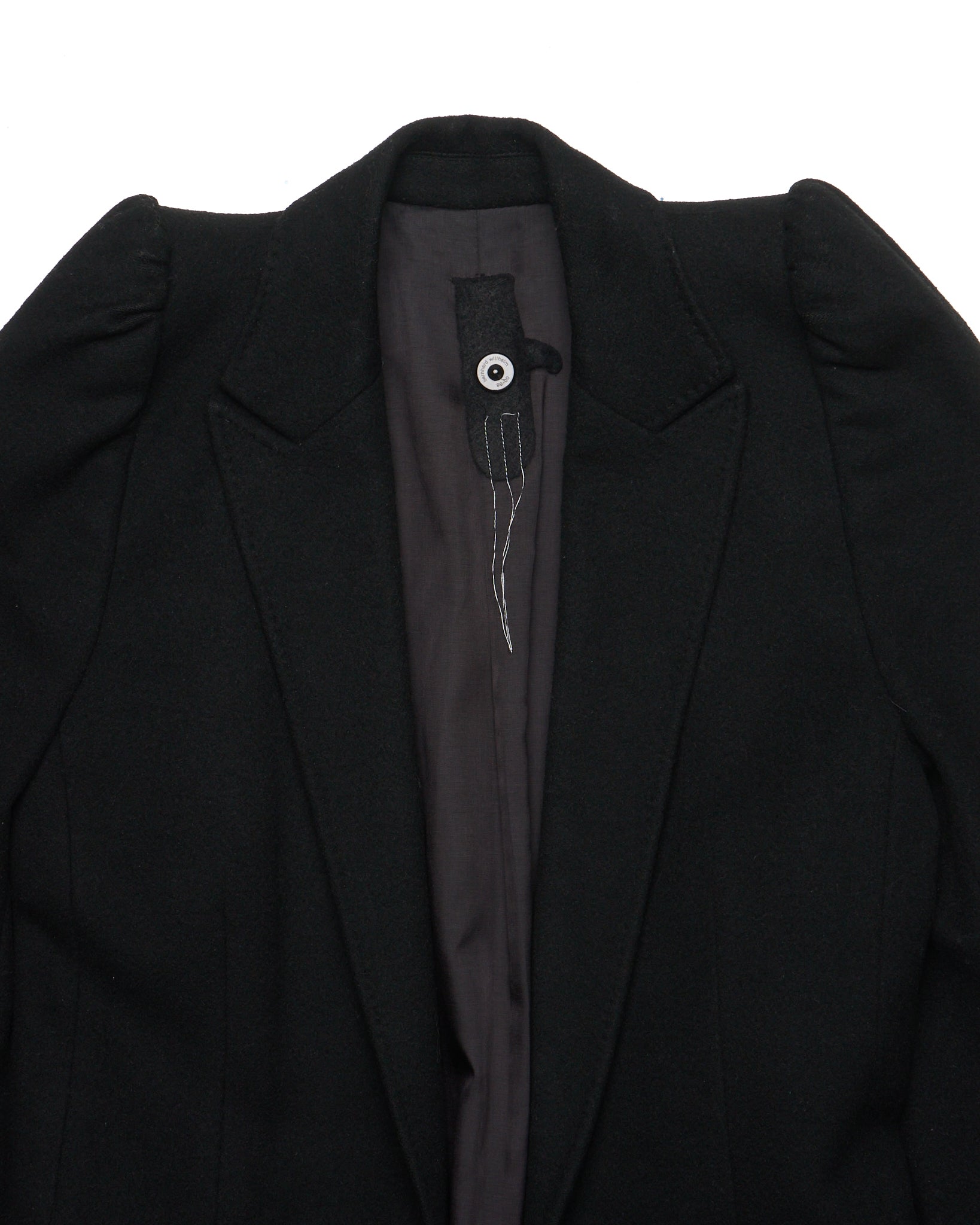 Bernhard Willhelm Puff Sleeve Single Breasted Virgin Wool Blazer