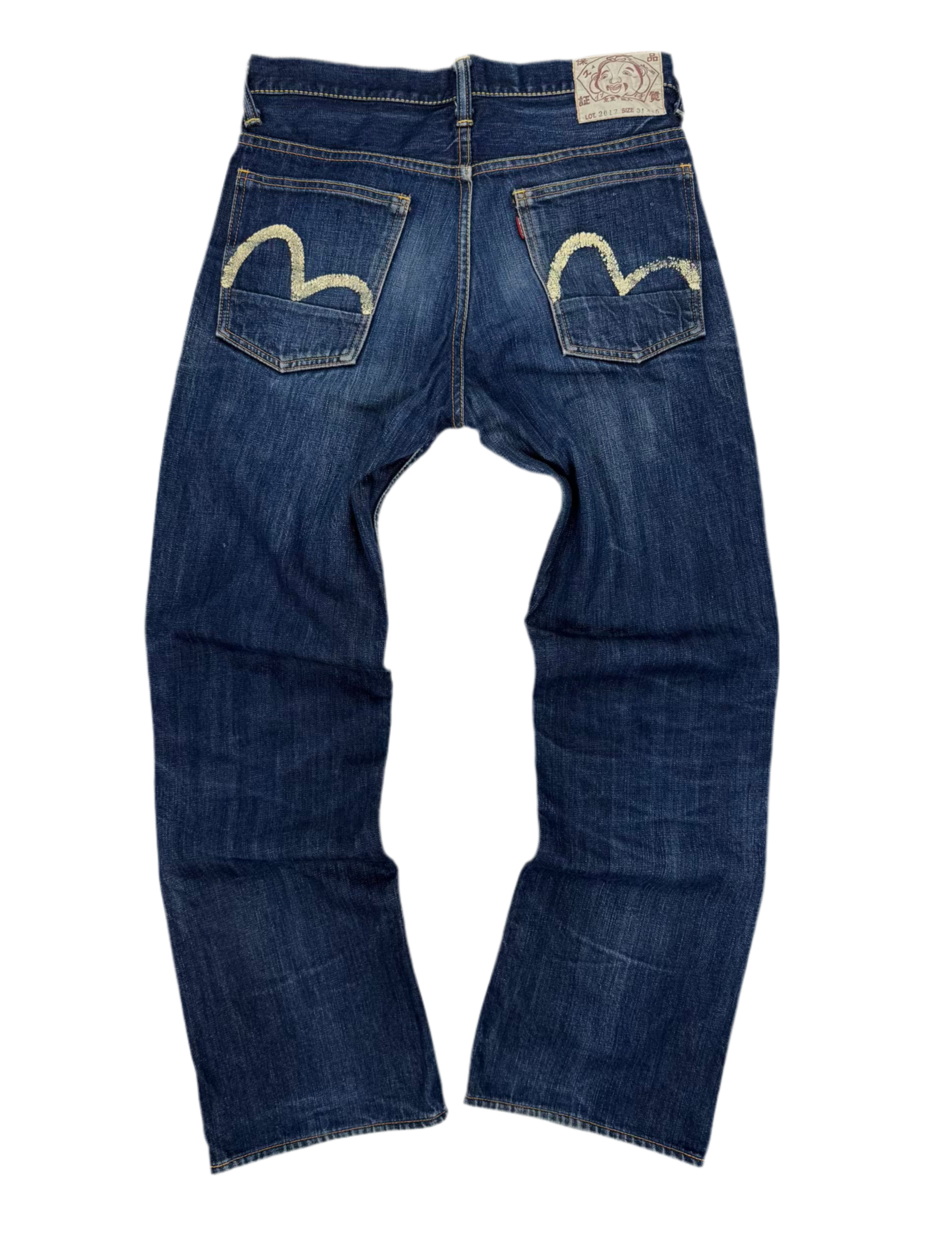 Late 90s EVISU Hand-Paint Flare Denim