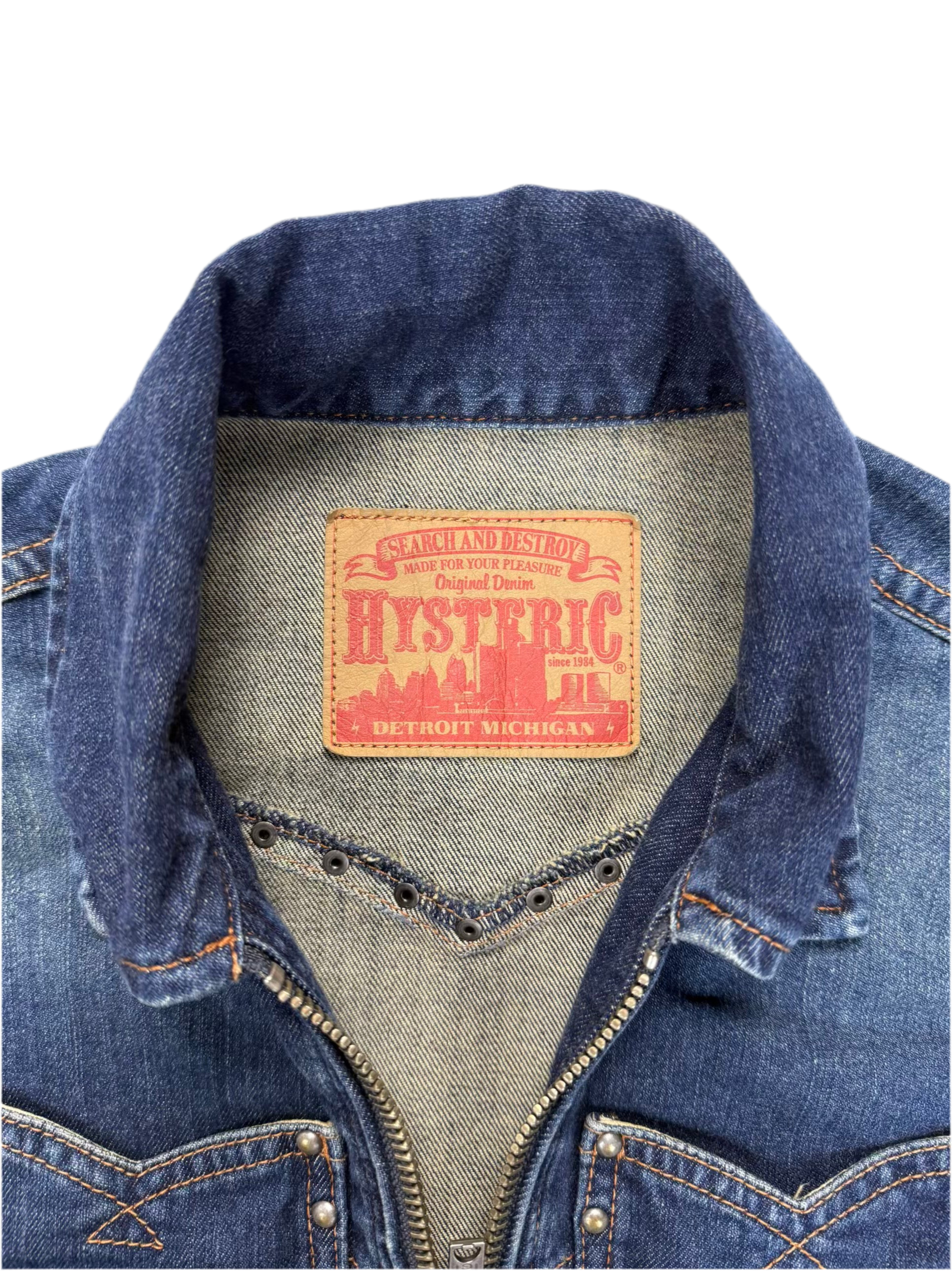 90s Hysteric Glamour Studded Denim Jacket