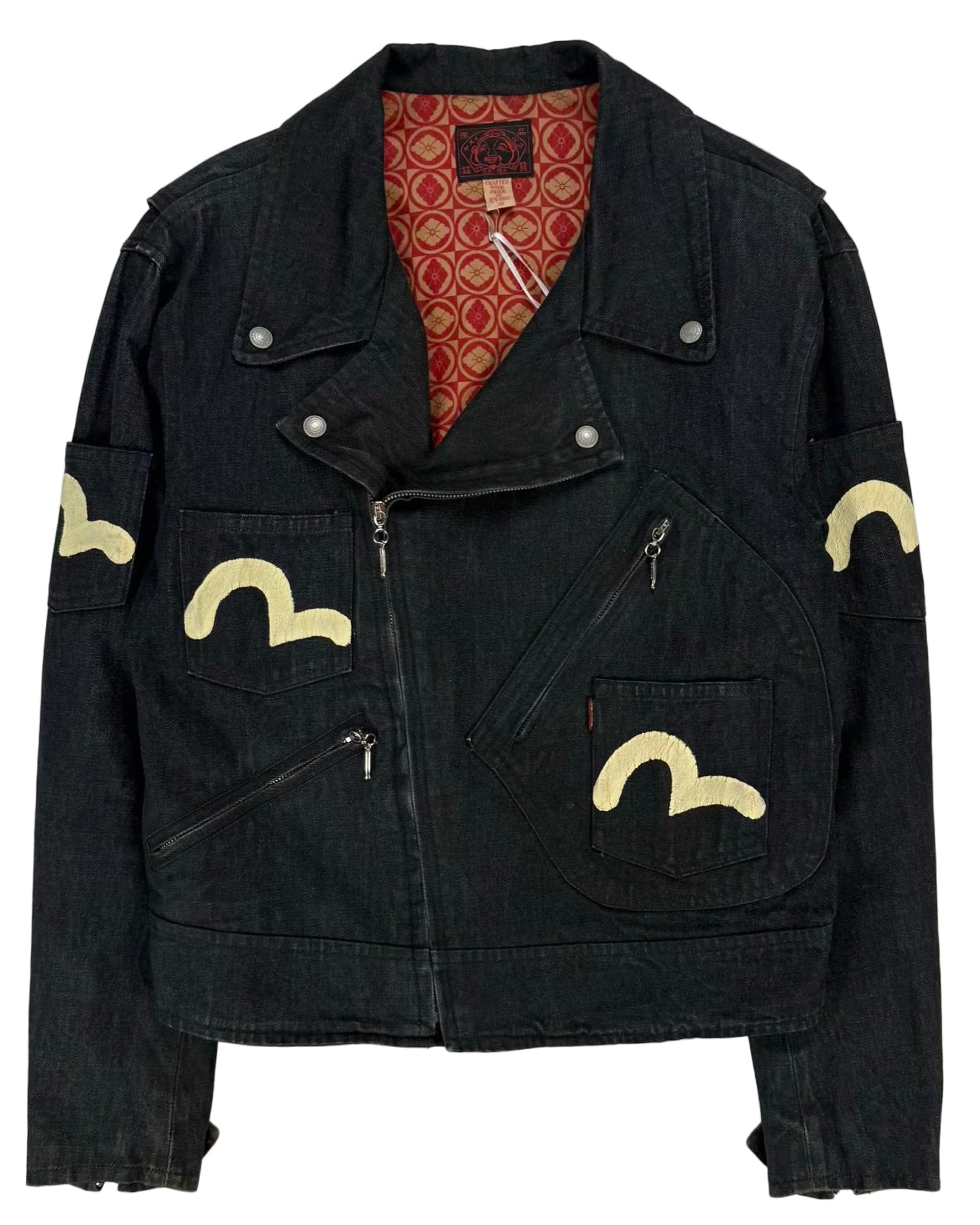 Early 2000s Evisu Deluxe Multi-Pocket Biker Denim