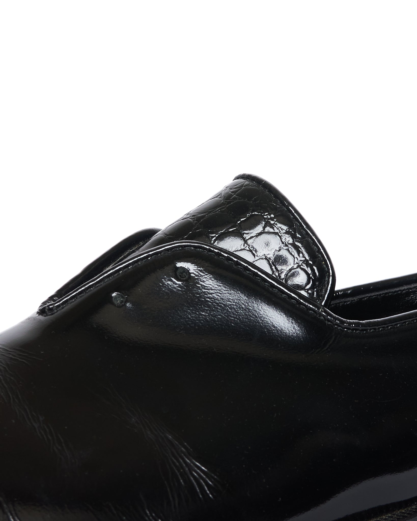 Comme des Garçons Homme Plus Slip on Croc Tongue Derby