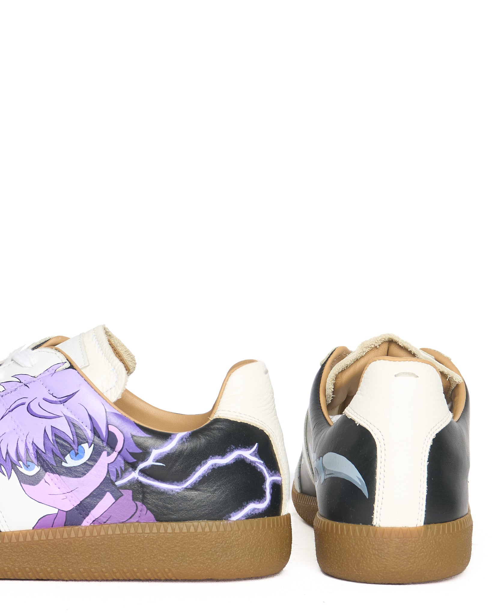 Custom hand-painted Hunter x Hunter Maison Margiela Replica sneakers