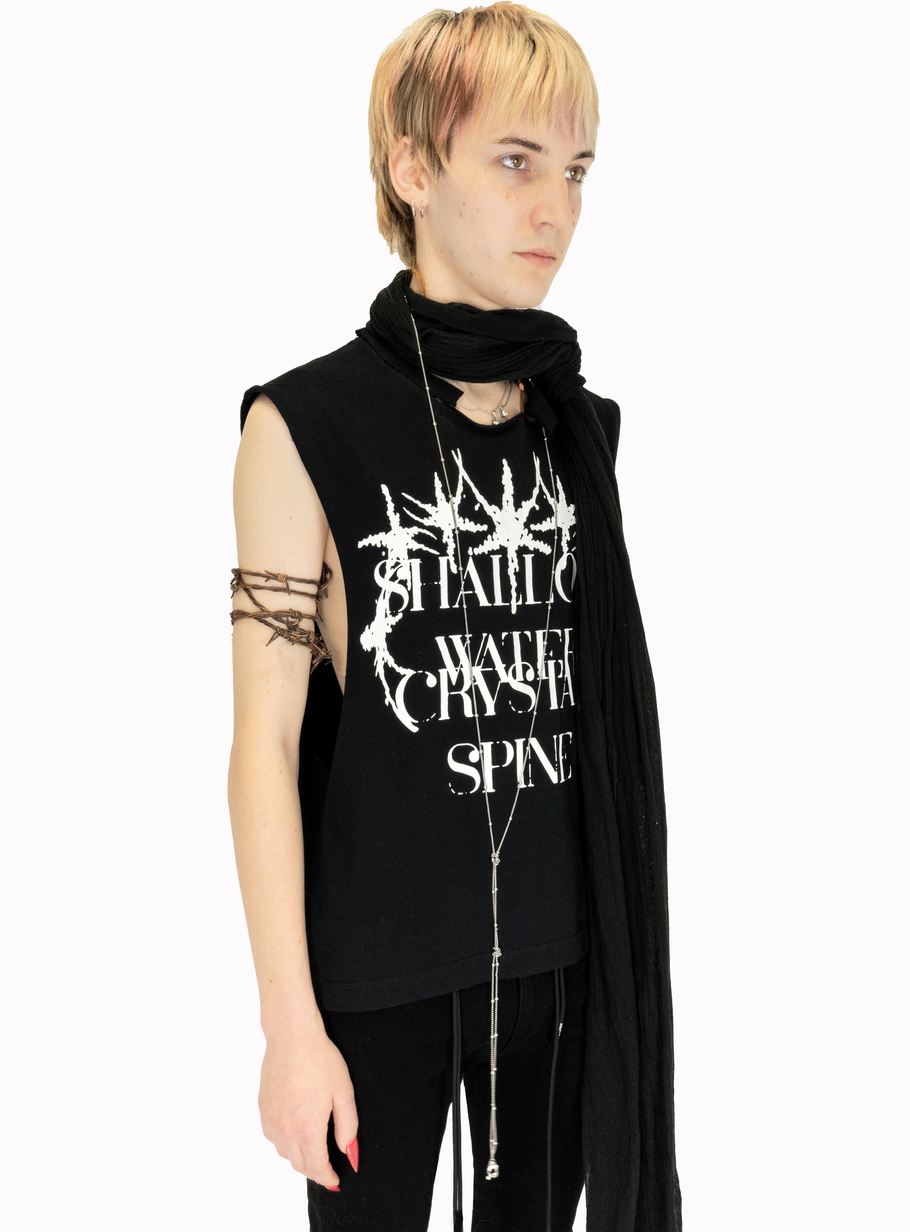 HYBRID Black 'Mickey' Scarf