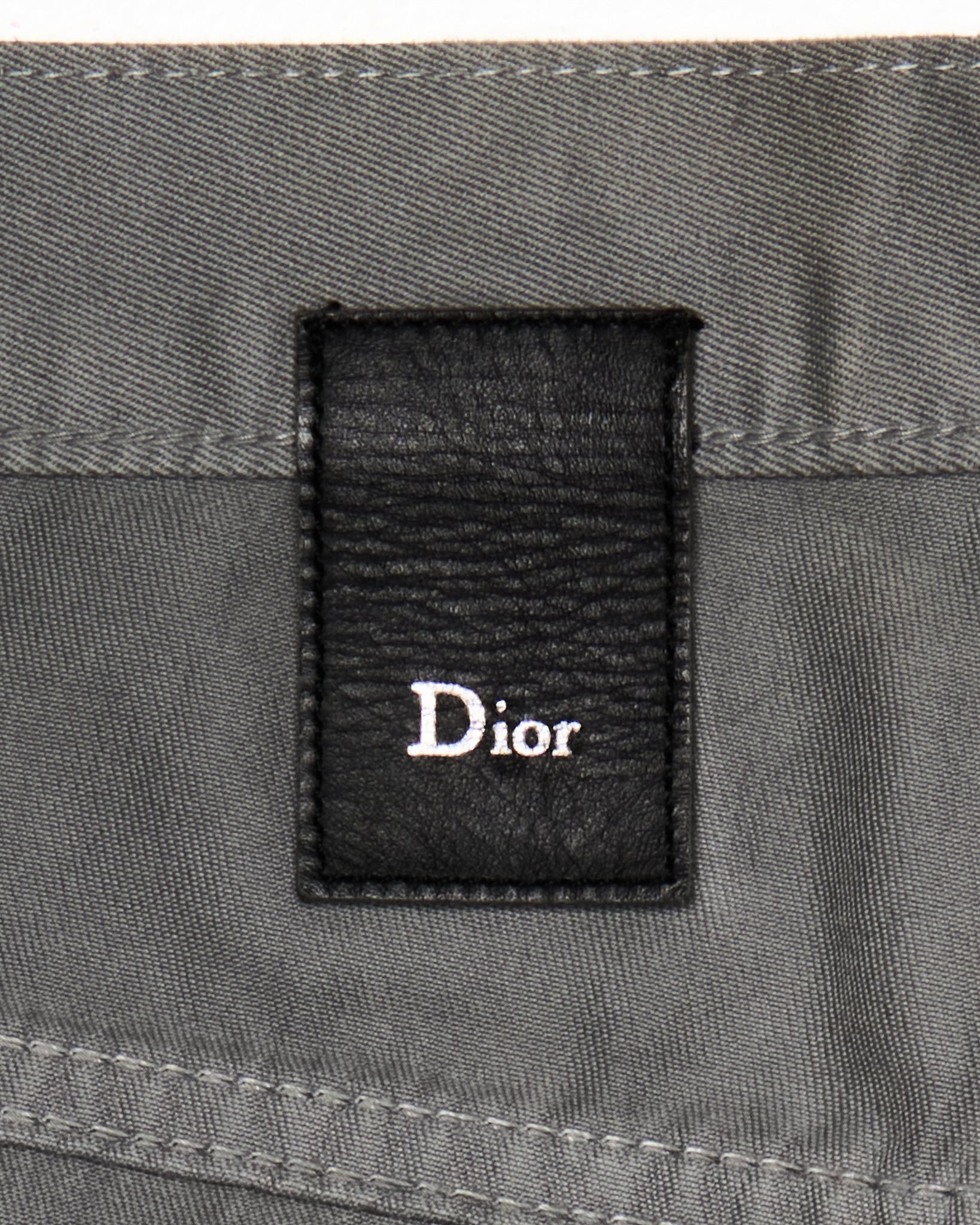 A/W08 DIOR HOMME by Kris Van Assche Black Waxed Cotton Skinny Denim
